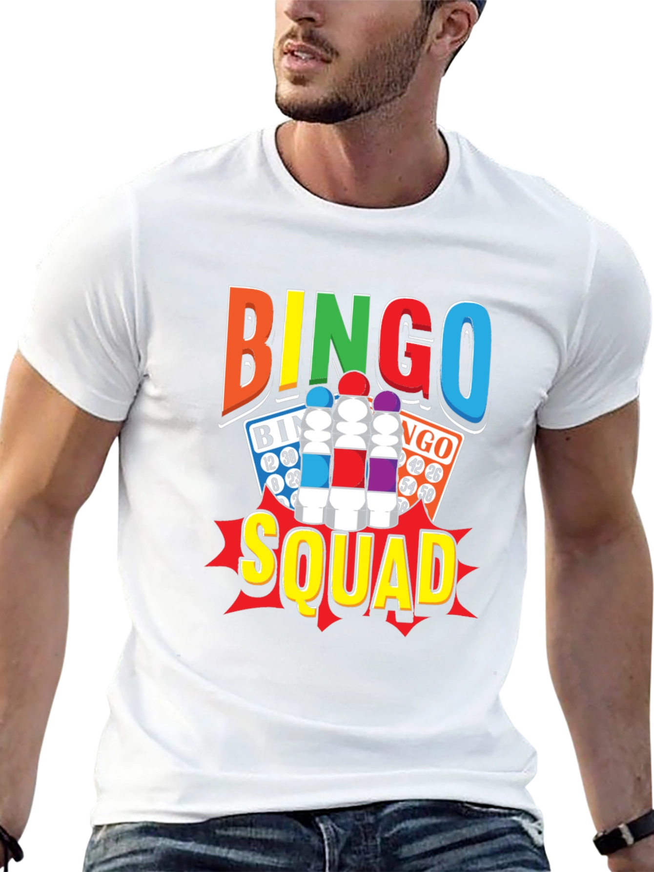 Black Bingo Squad T-Shirt - Fun & Colorful Design view 13