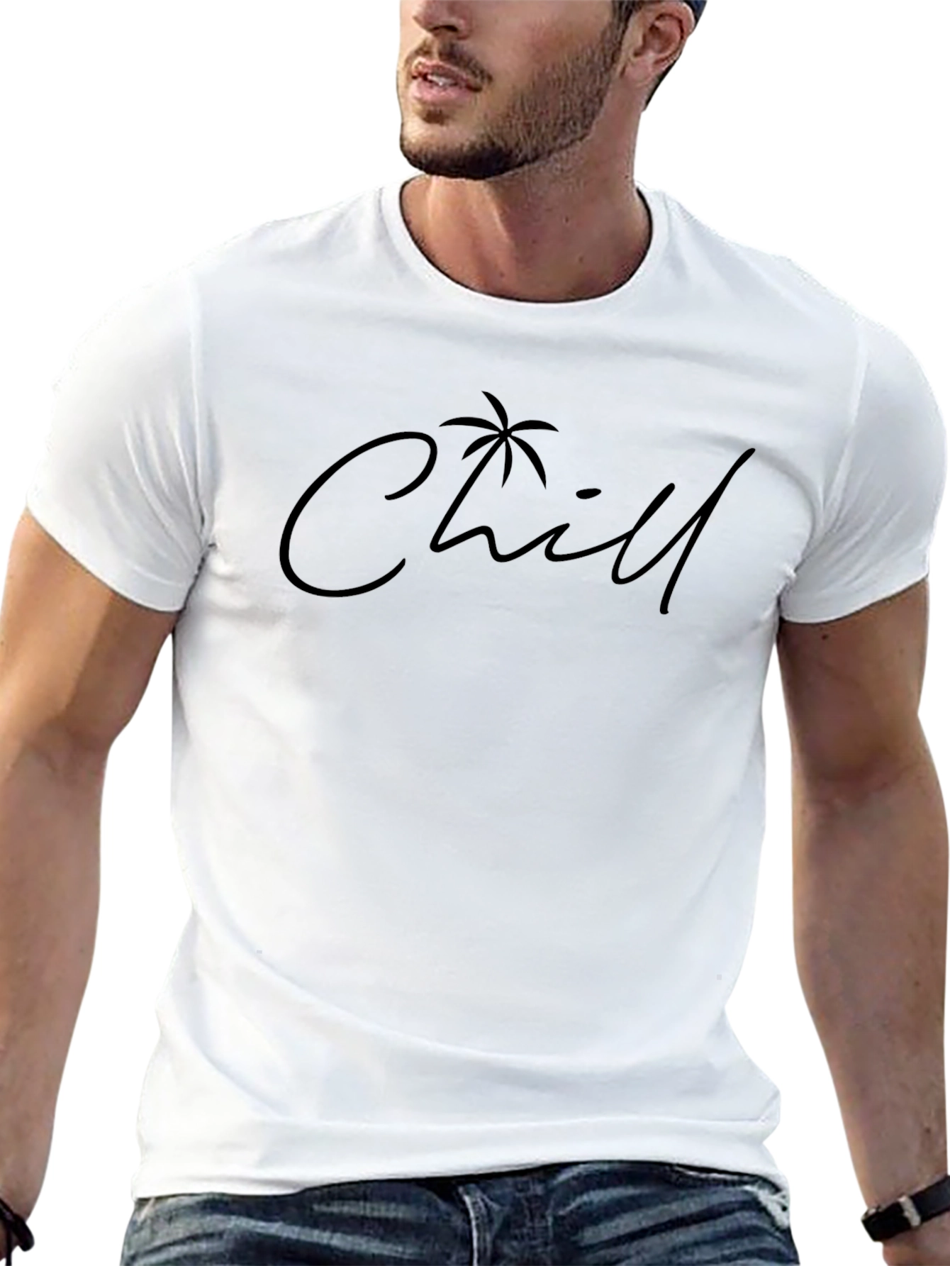 Black Chill Palm Tree Graphic Tee - Relaxed Vibe view 13