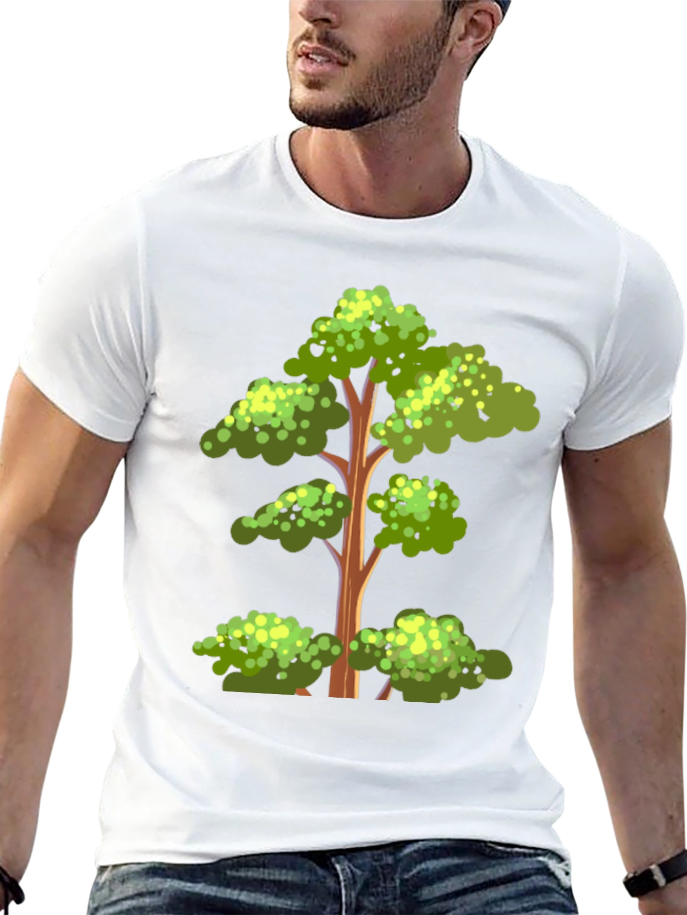 Black Tree Graphic Tee - Nature Inspired Menswear view 13