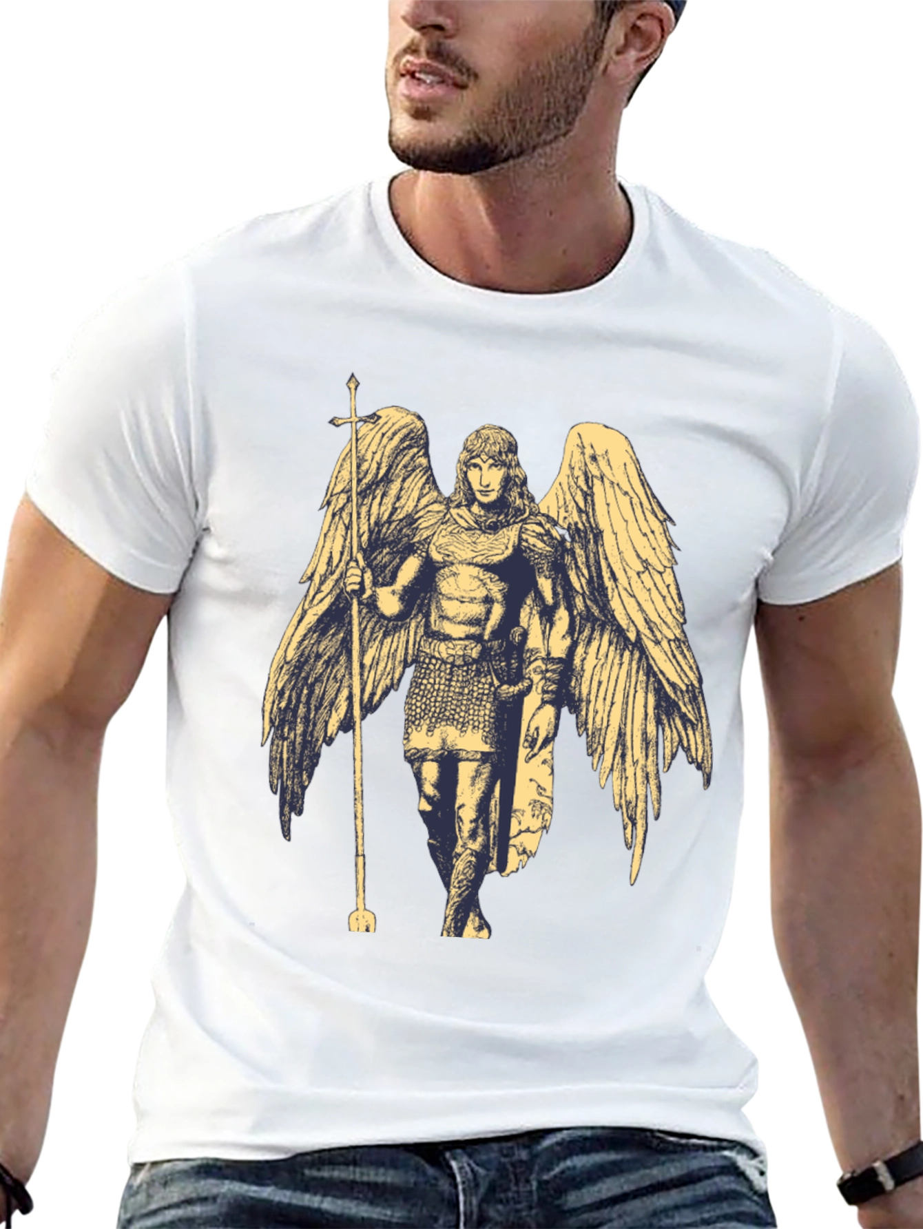 Black Angel Graphic Black T-Shirt view 13