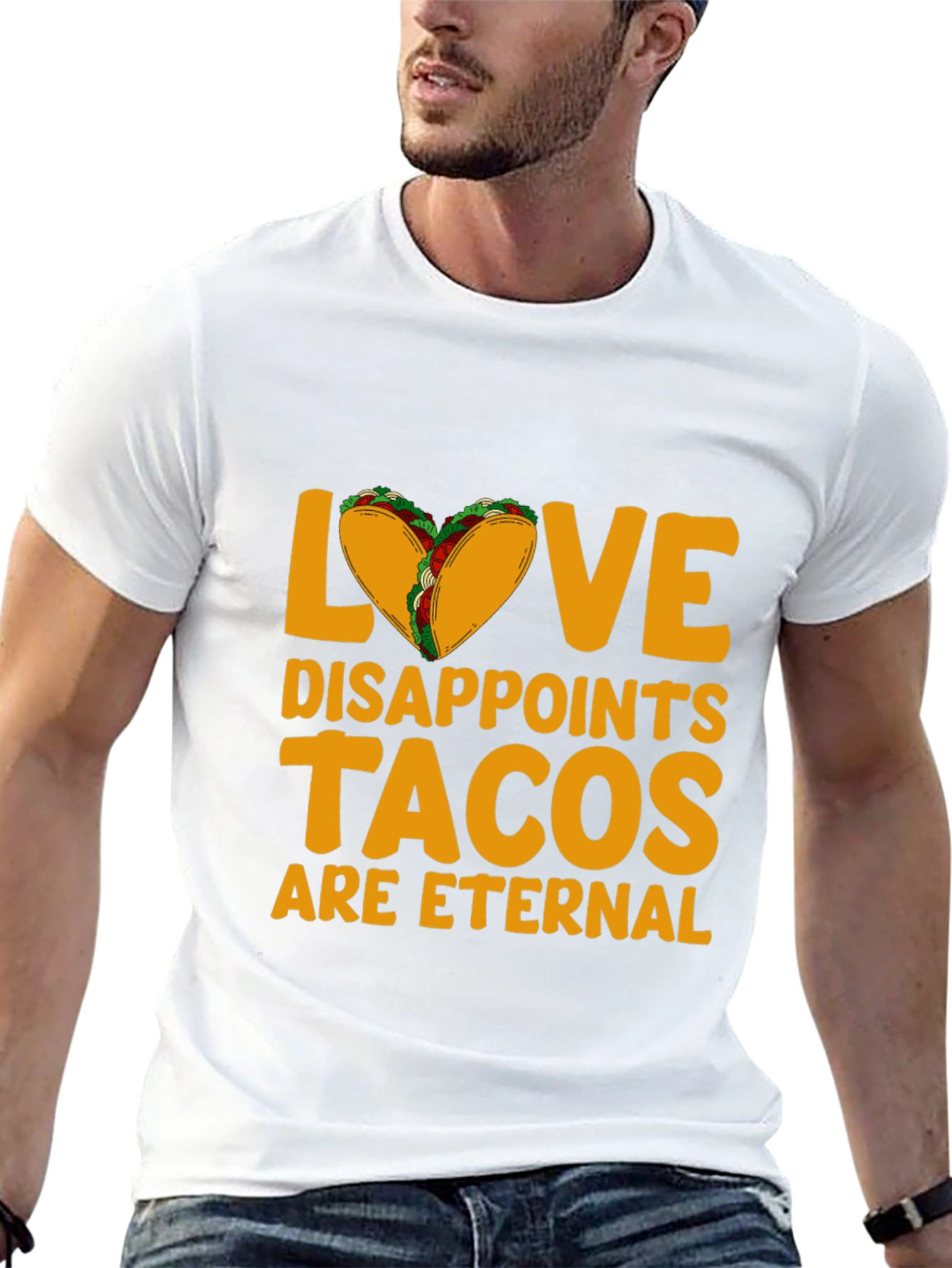 Black Love Disappoints Tacos Eternal Black Graphic Tee view 13
