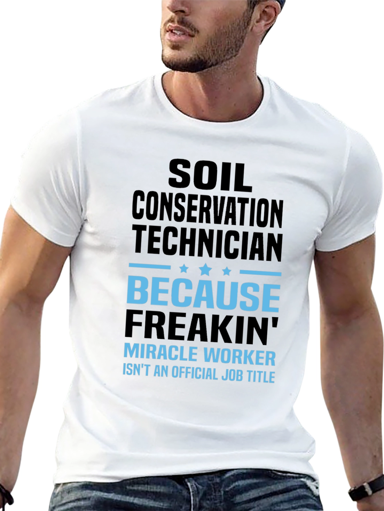 Black Soil Conservation Technician T-Shirt - Miracle Worker view 13