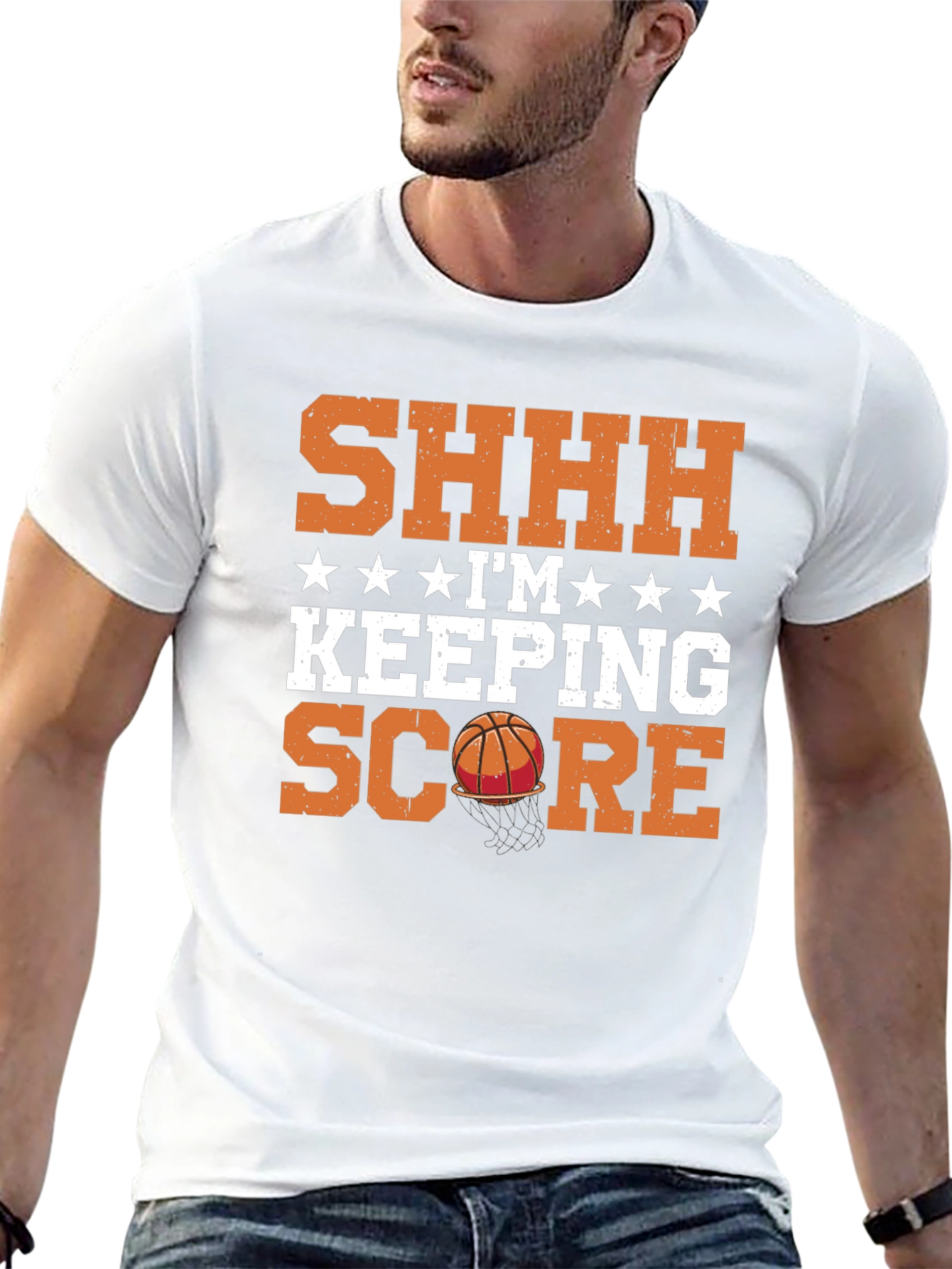 Black Basketball Score Keeper T-Shirt view 13