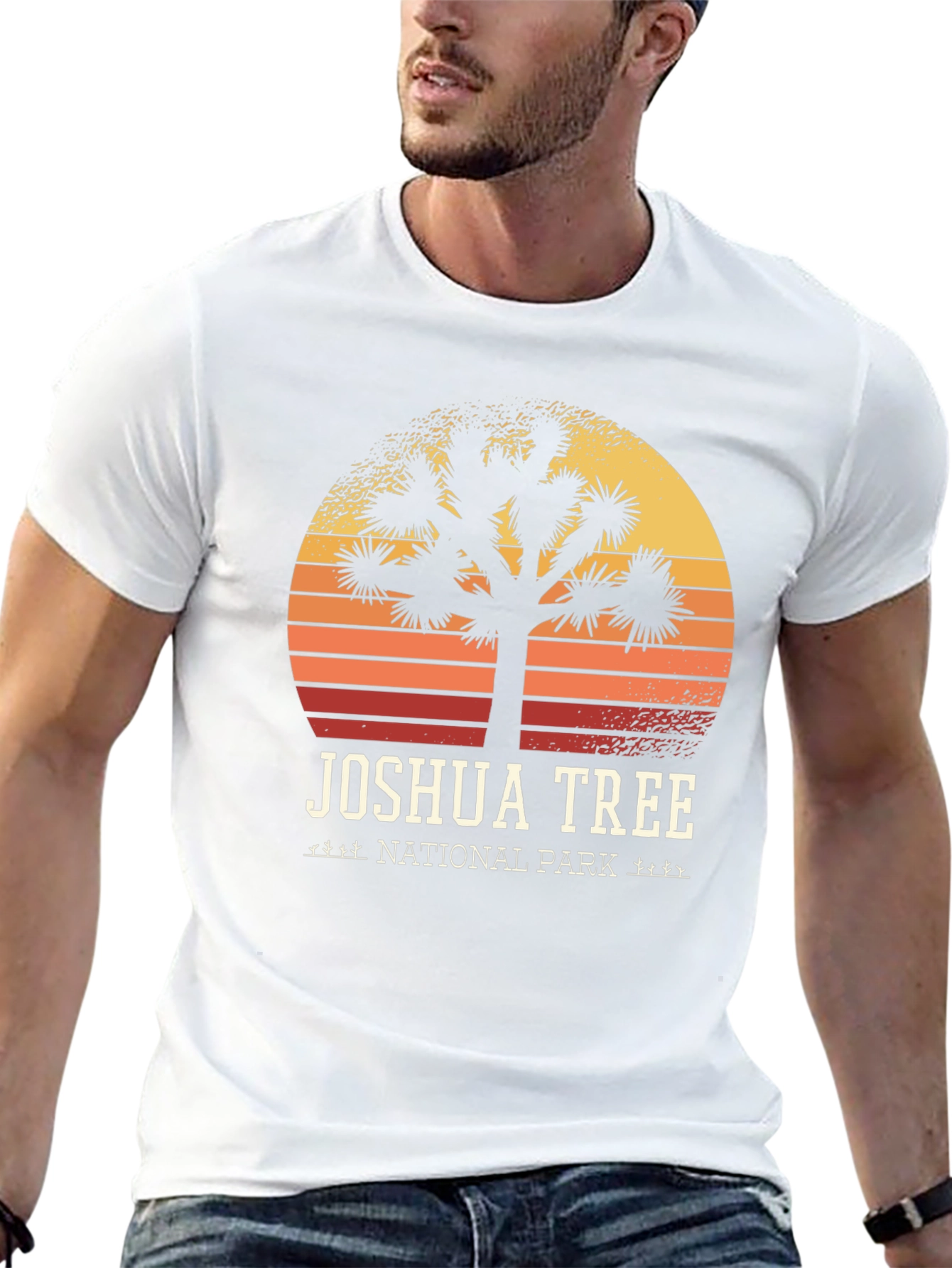 Black Joshua Tree National Park Graphic Tee view 13