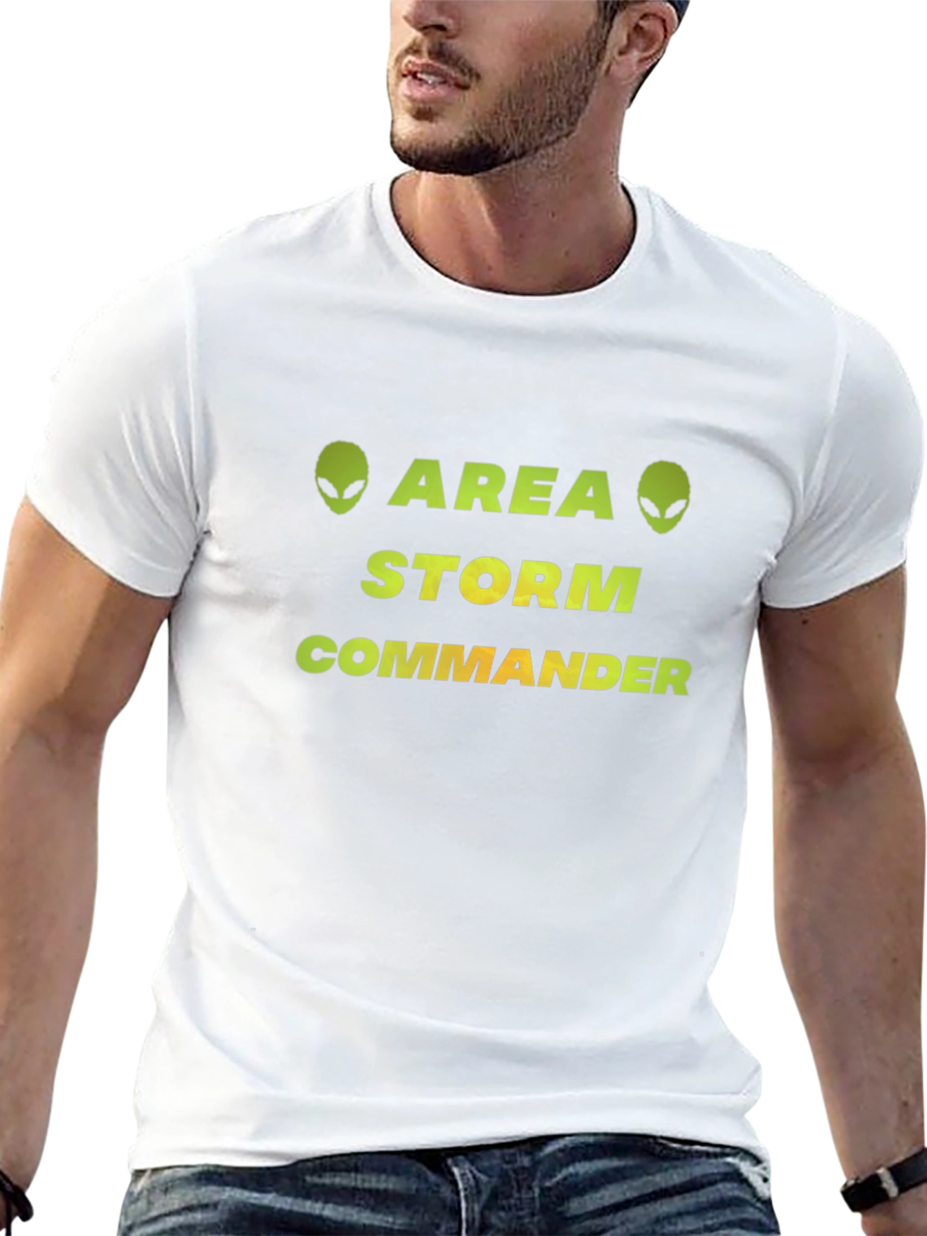 Black Area Storm Commander Graphic T-Shirt view 13