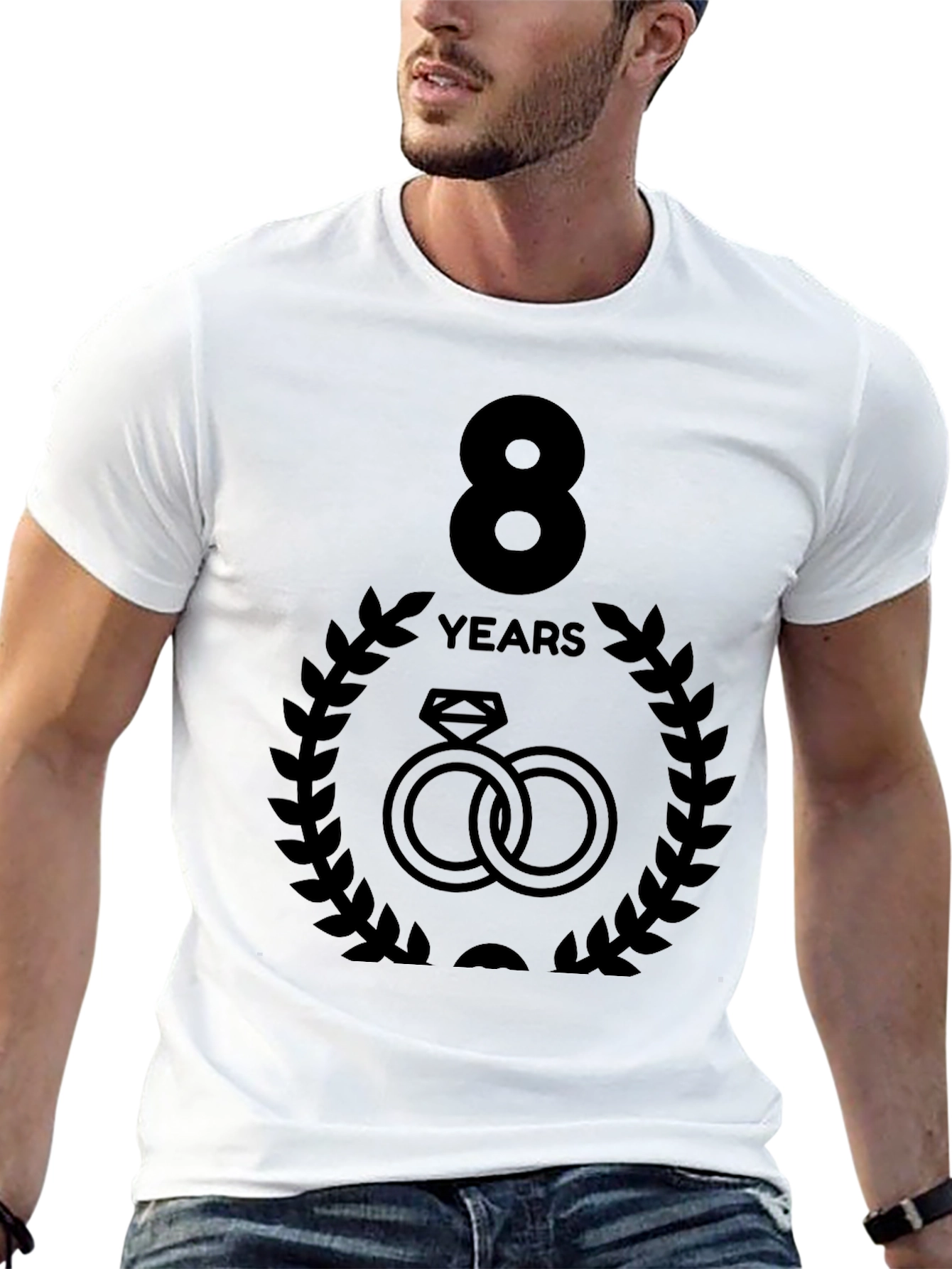 Black 8 Year Anniversary Black T-Shirt view 13