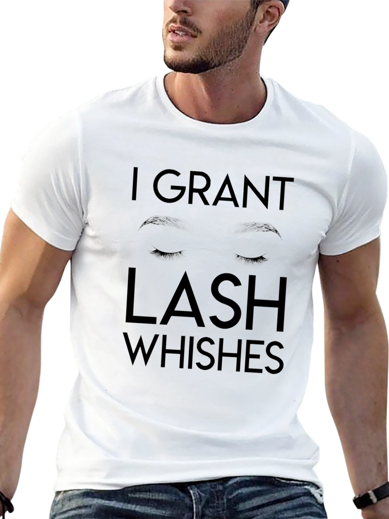 Black I Grant Lash Whishes Black T-Shirt view 13