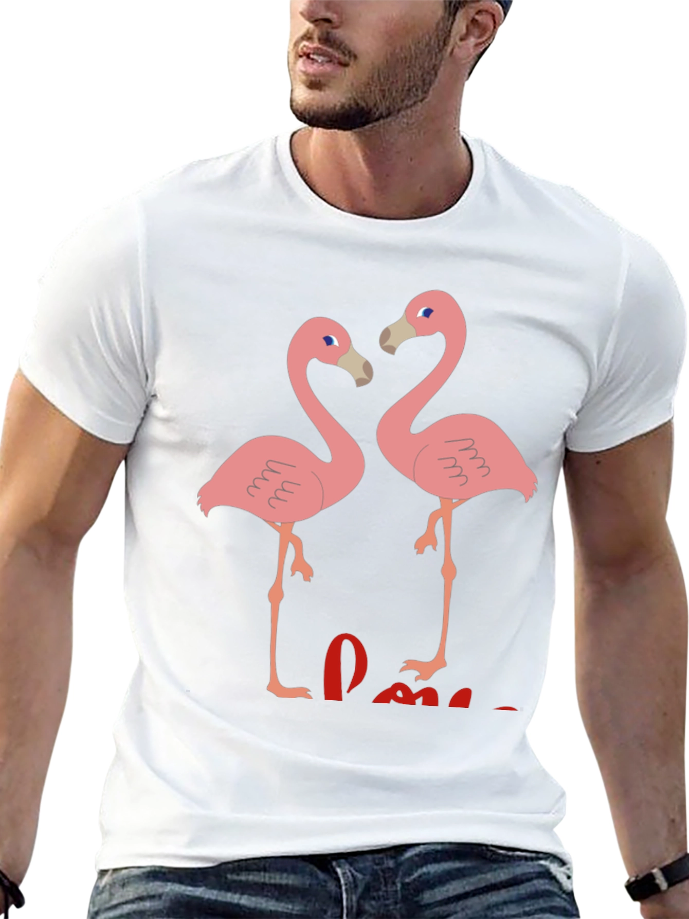 Black Flamingo Love T-Shirt view 13