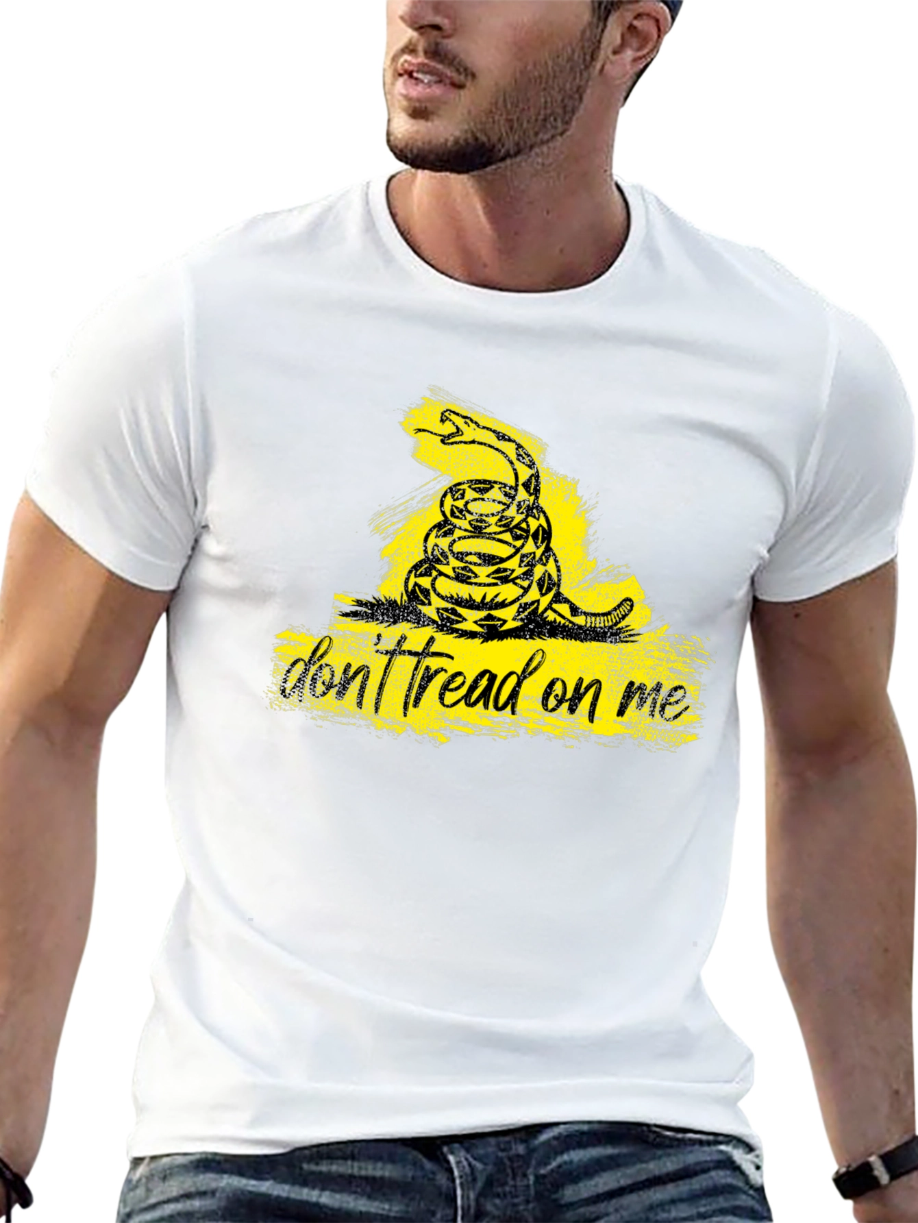Black Don't Tread On Me T-Shirt - Black view 13