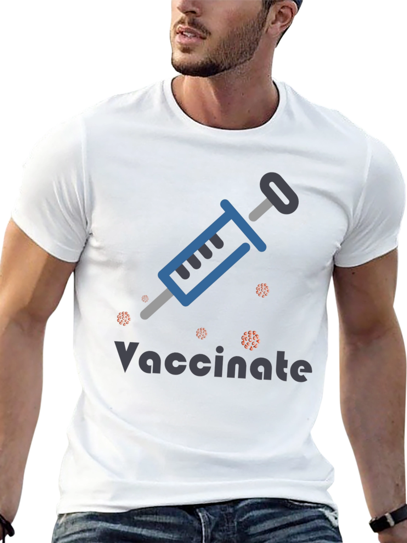 Black Vaccinate Graphic T-Shirt view 13