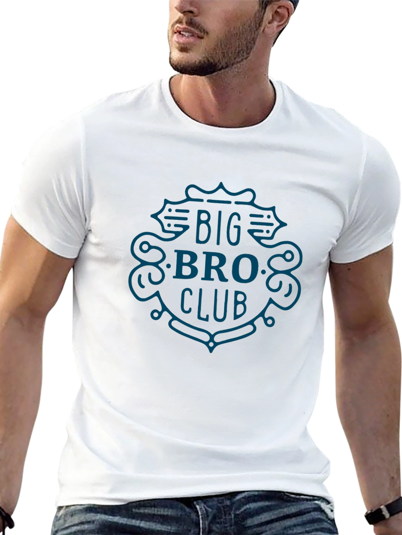 Black Big Bro Club Tee - Cool Graphic T-Shirt view 13
