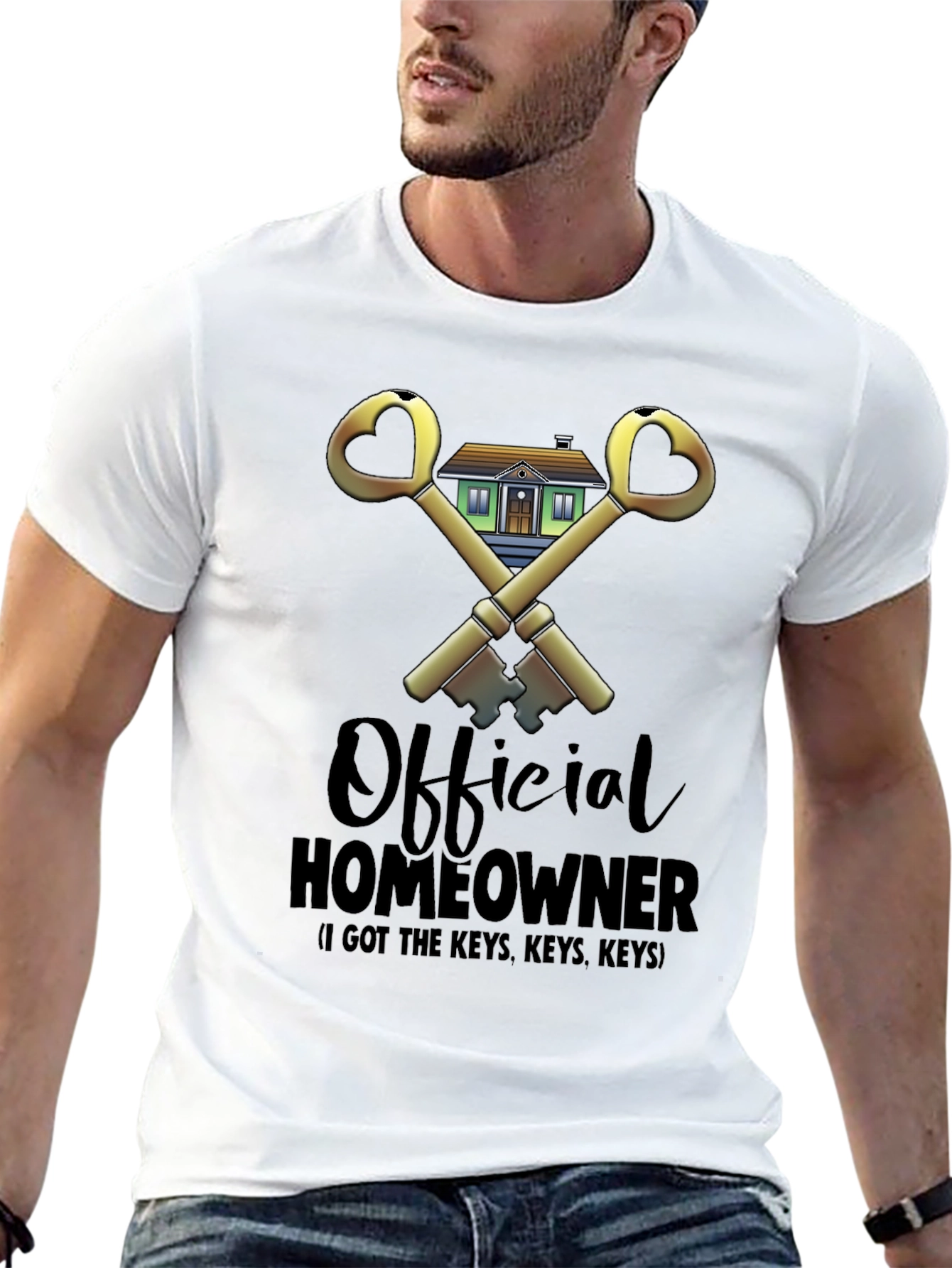 Black Official Homeowner T-Shirt - Got the Keys! view 13