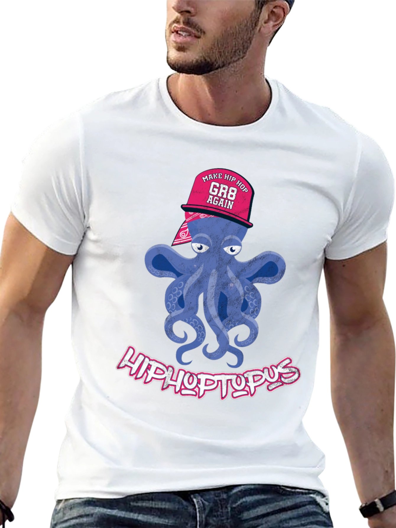 Black HipHoptopus T-Shirt view 13