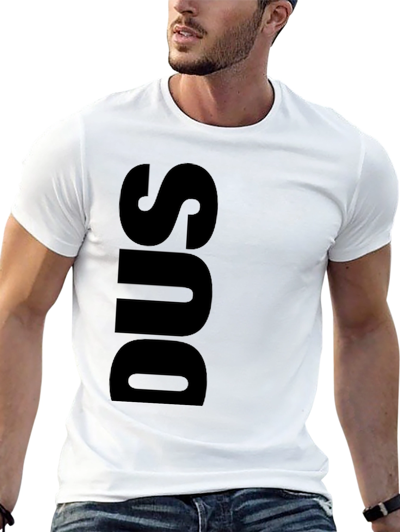 Black DUS Black Graphic Tee - Bold Statement Shirt view 13