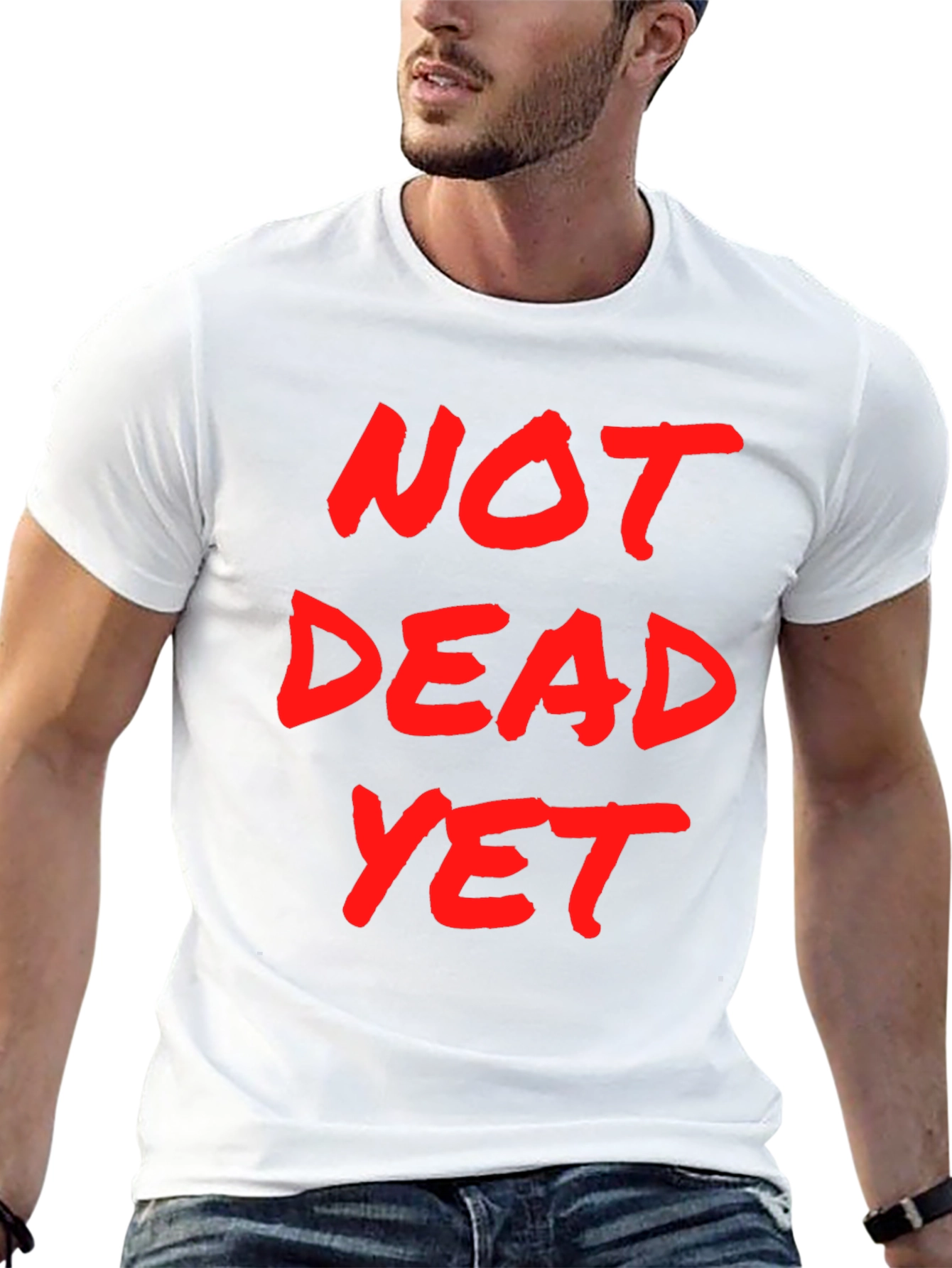 Black Not Dead Yet Graphic T-Shirt - Men's Black Tee view 13
