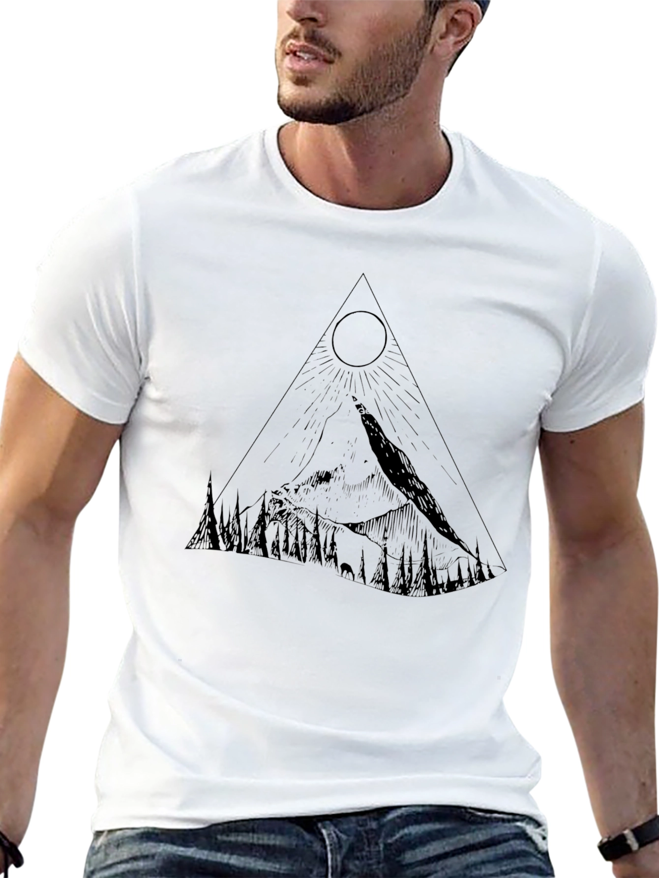 Mountain Peak Graphic Tee - Black - 13