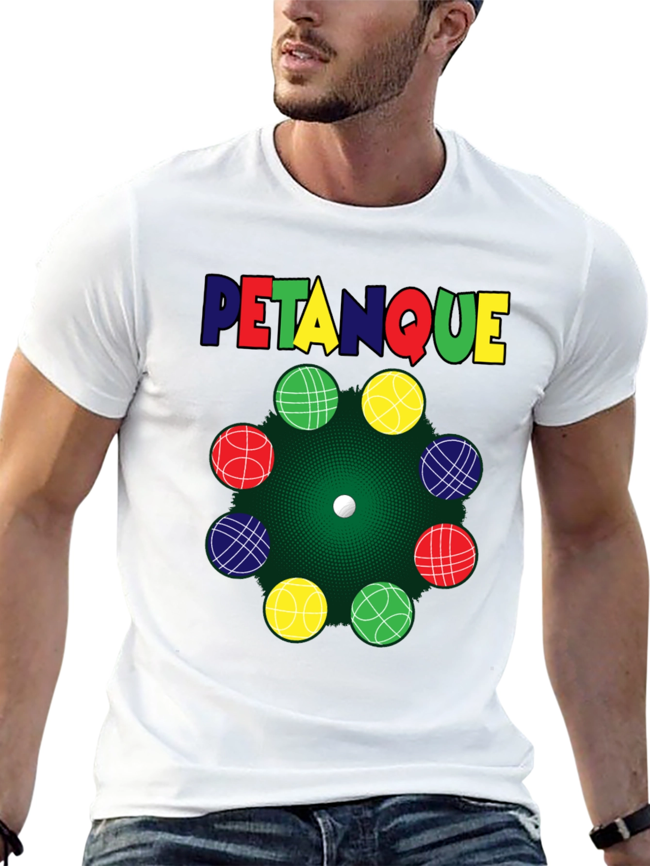 Black Pétanque Graphic T-Shirt view 13