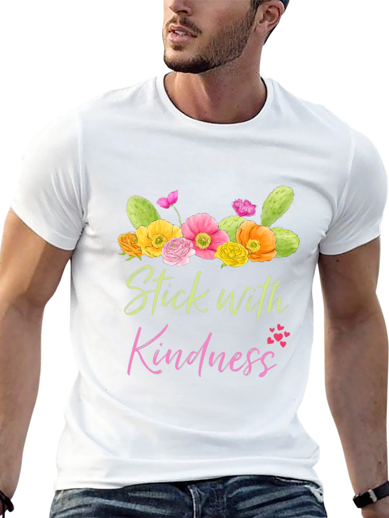 Black Stick with Kindness Graphic Tee view 13