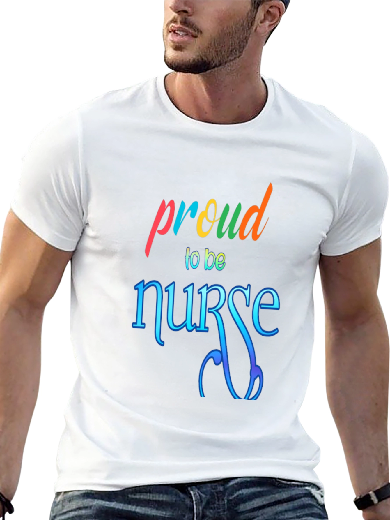 Black Proud Nurse Graphic Tee - Soft Cotton Comfort view 13
