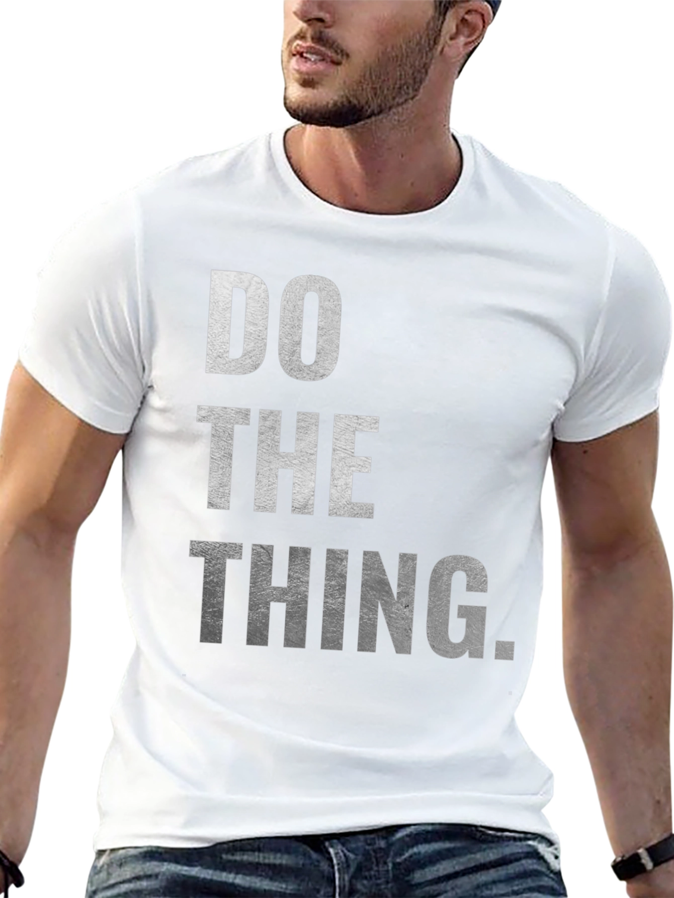 Black Do The Thing T-Shirt - Motivational Graphic Tee view 13