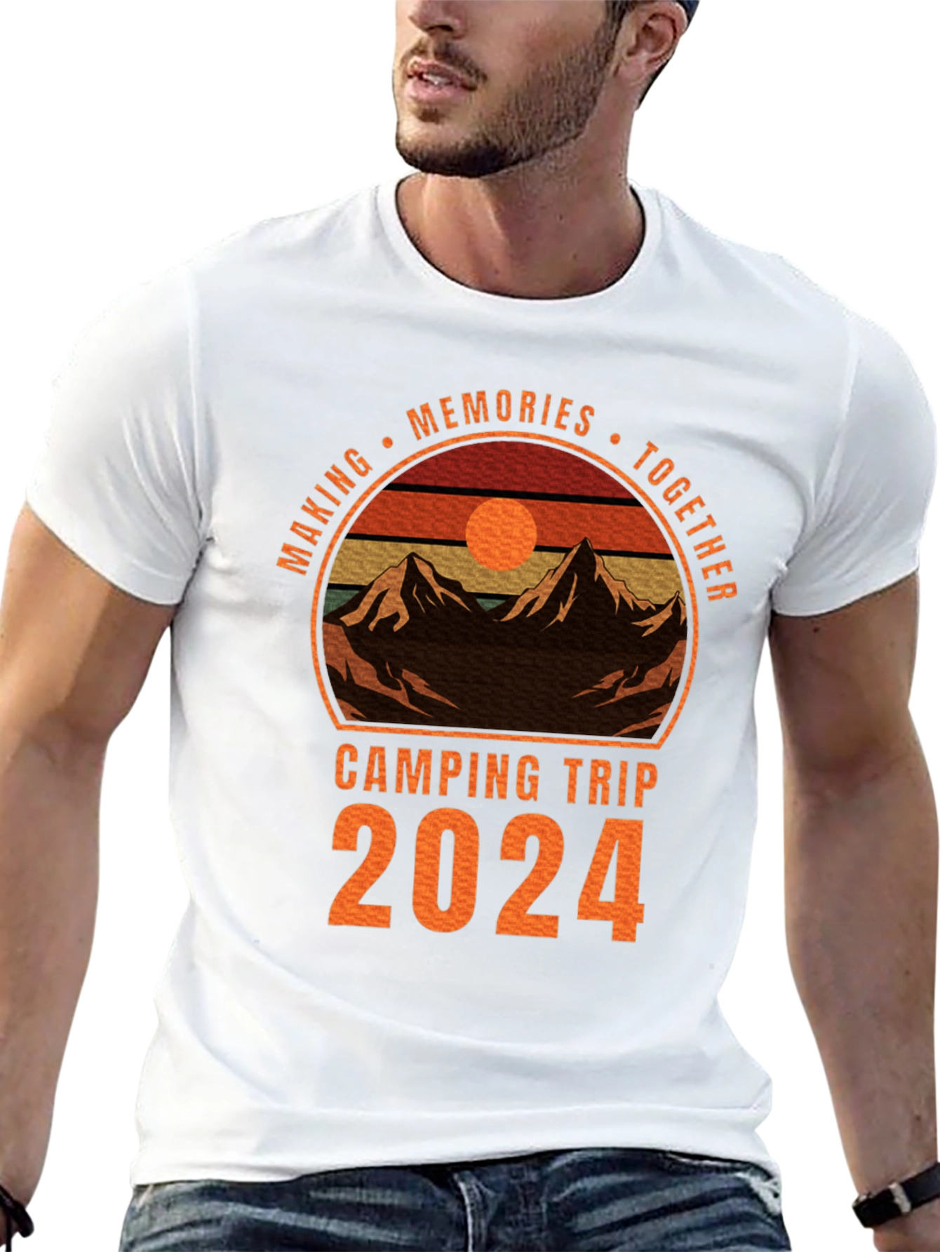 Black Camping Trip 2024 Memories T-Shirt view 13