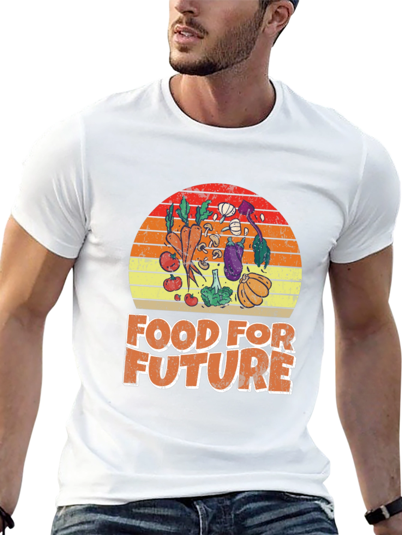 Black Food for Future Graphic T-Shirt view 13