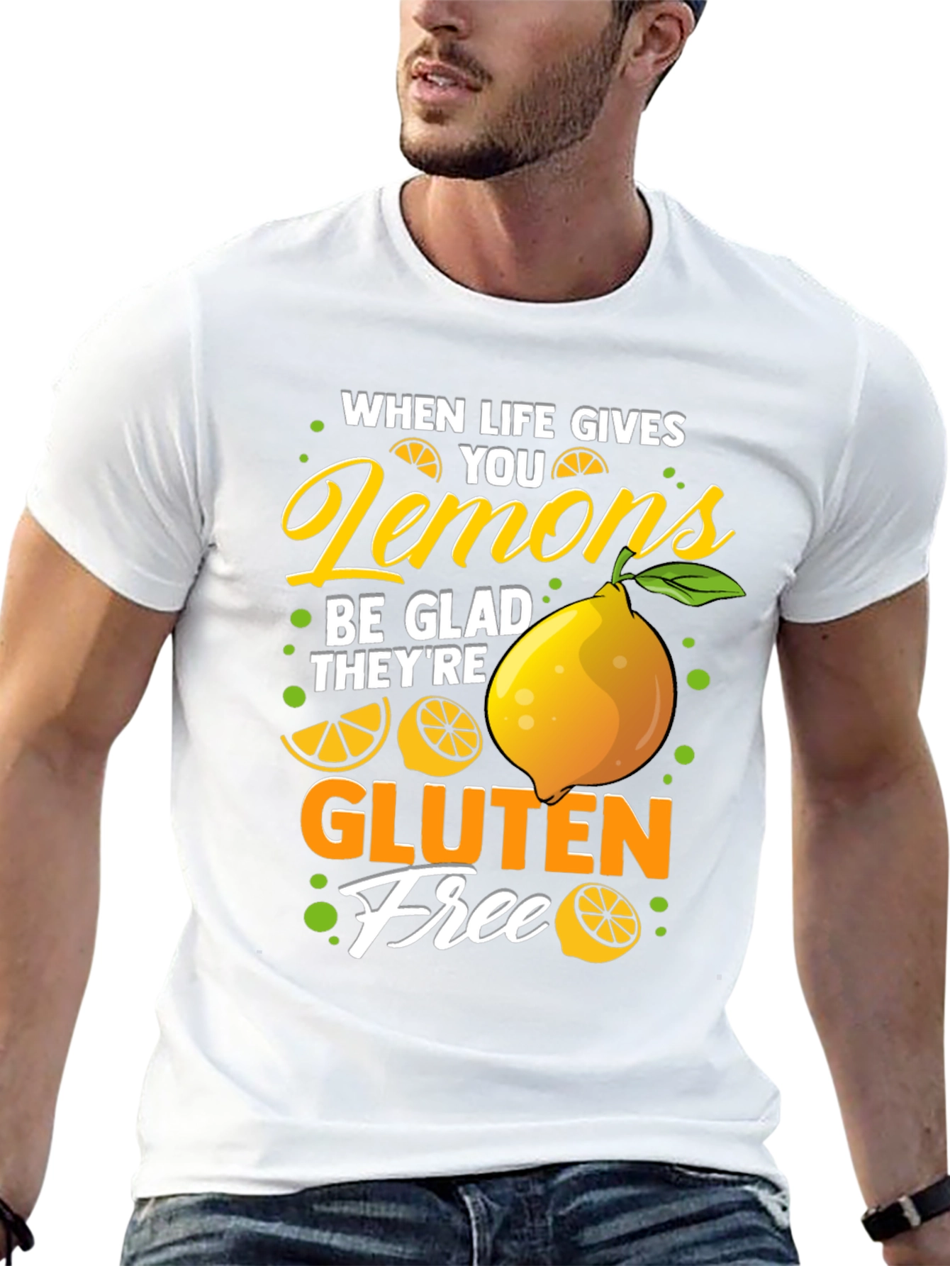 Black Lemon Gluten Free Graphic Tee view 13