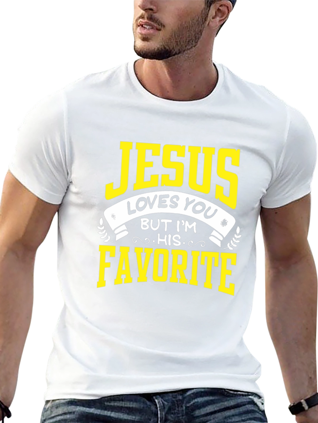 Black Jesus Loves You T-Shirt - His Favorite Tee view 13