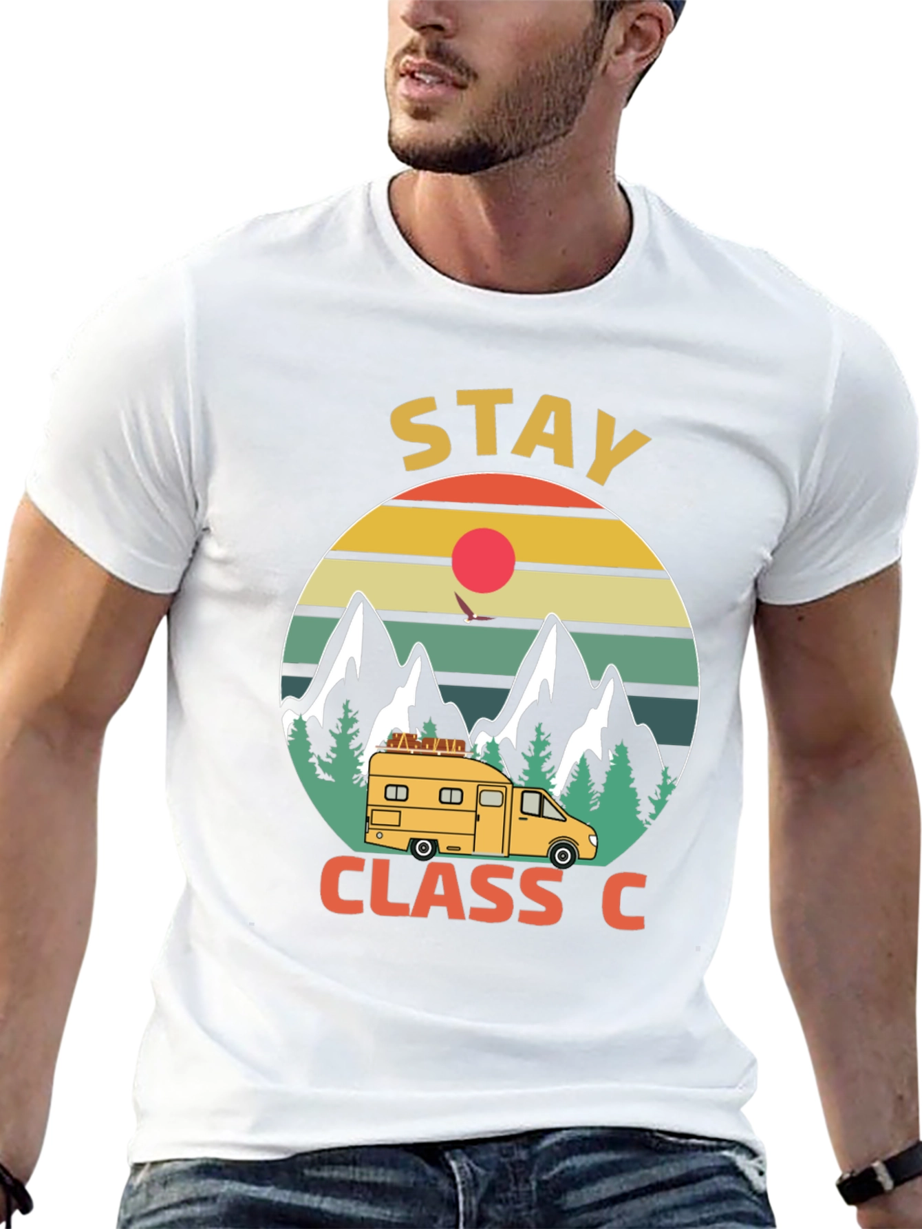 Stay Class C Camping T-Shirt - Mountain Adventure - 13