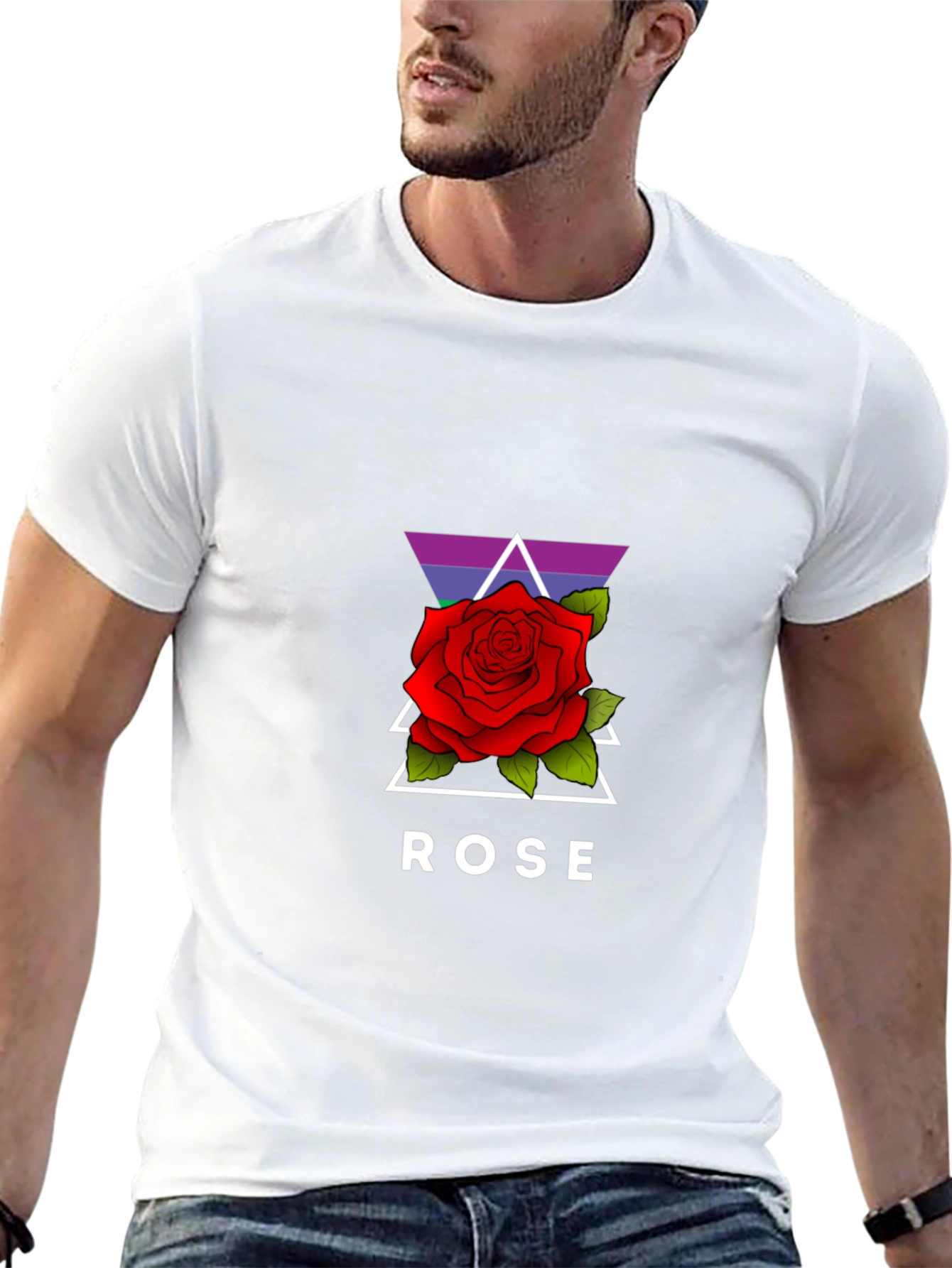 Black Rose Graphic Black T-Shirt view 13