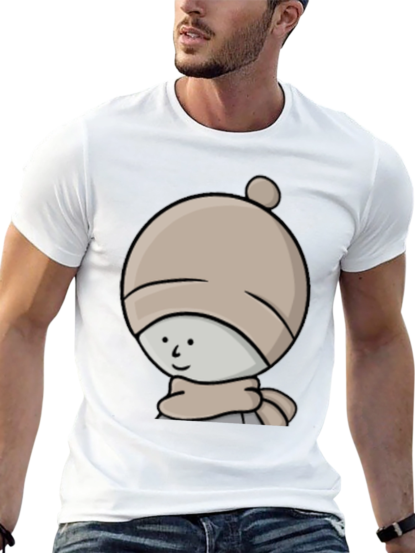 Cartoon Character Graphic Tee - 13