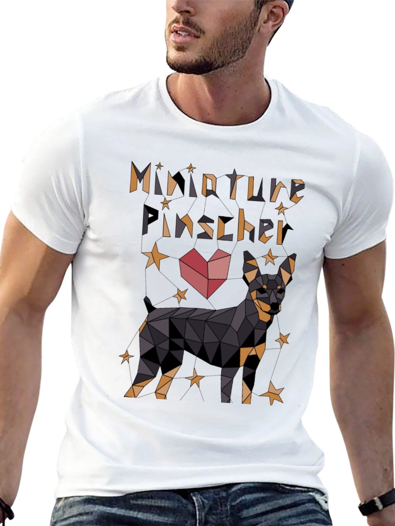 Black Miniature Pinscher Graphic Tee view 13