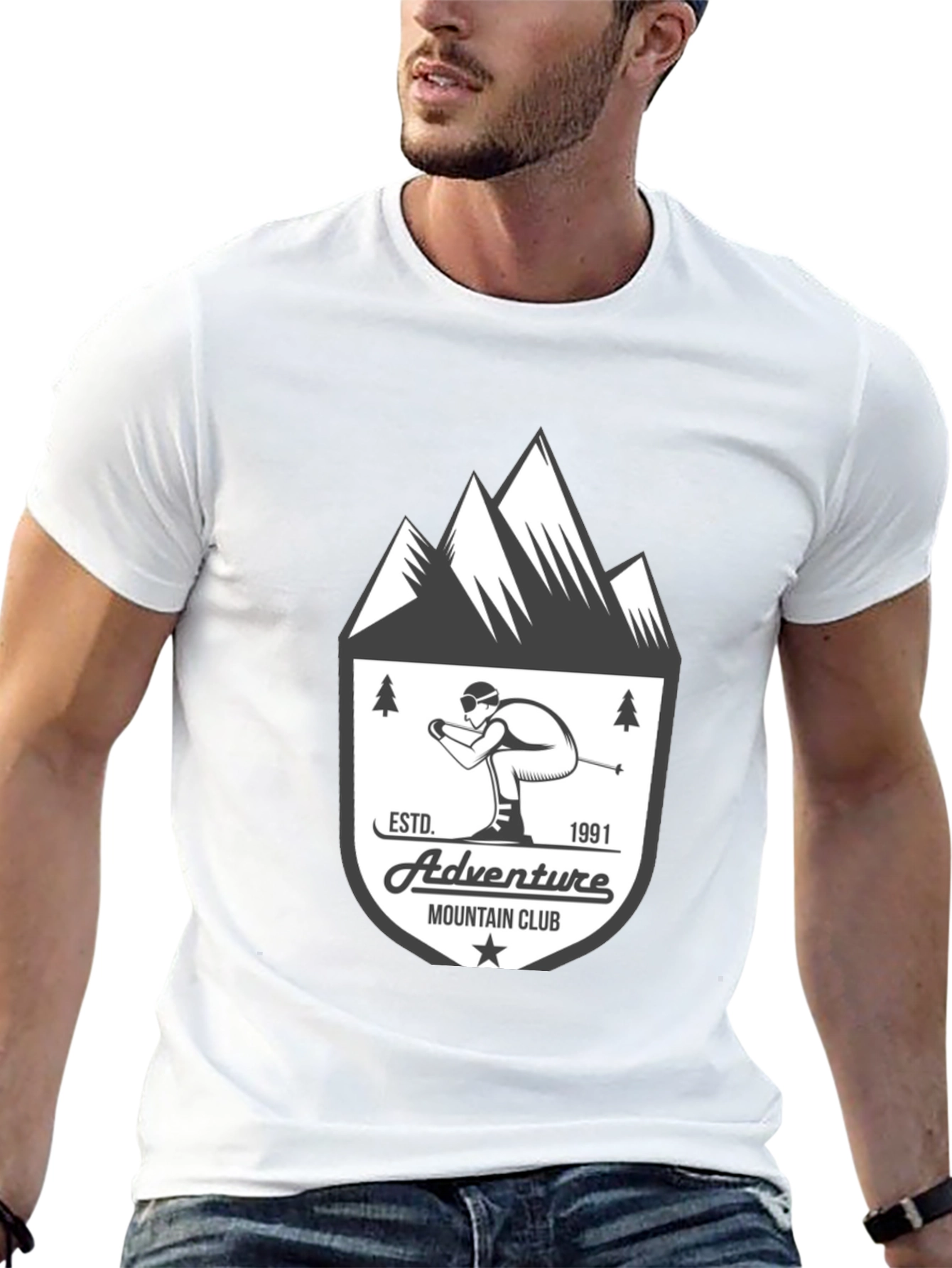 Black Adventure Mountain Club T-Shirt view 13