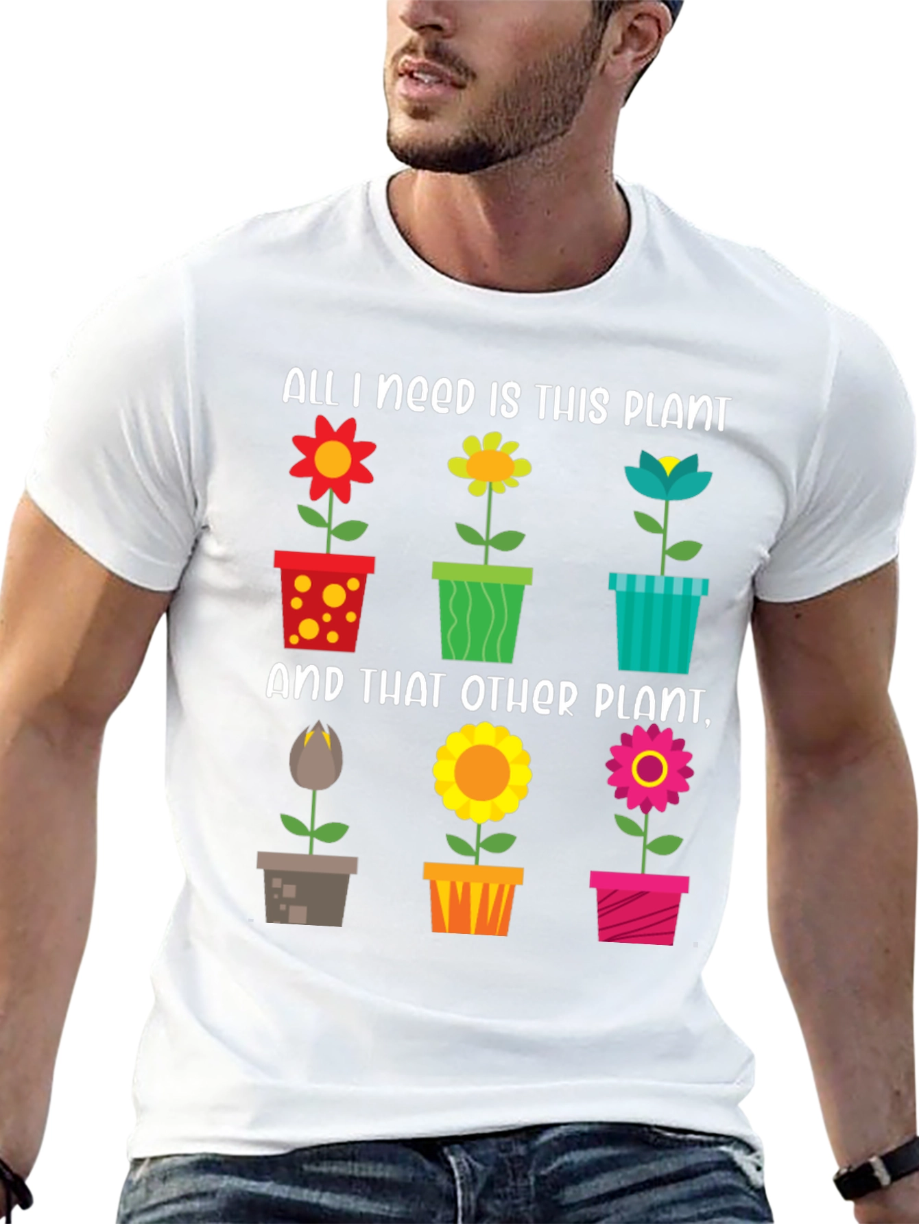 Black Plant Lover T-Shirt - Gardener Gift view 13