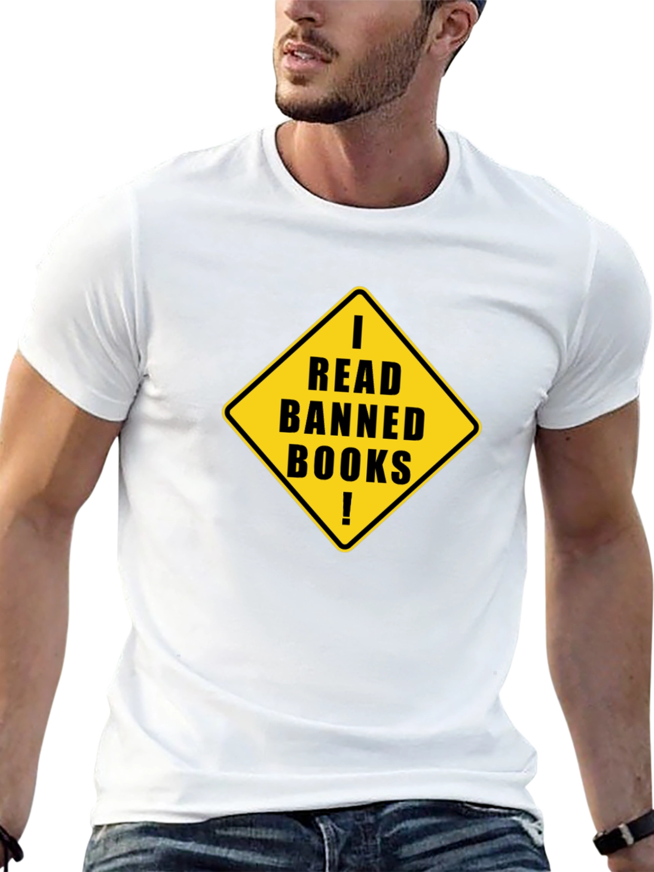 Black I Read Banned Books T-Shirt - Black view 13