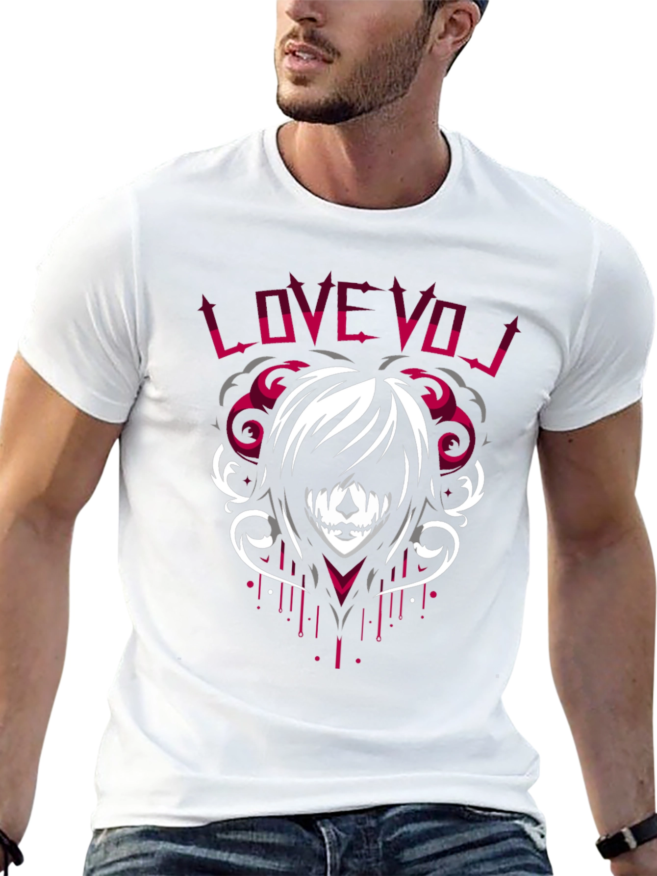 Black Love VOJ Graphic Tee - Emo Style view 13