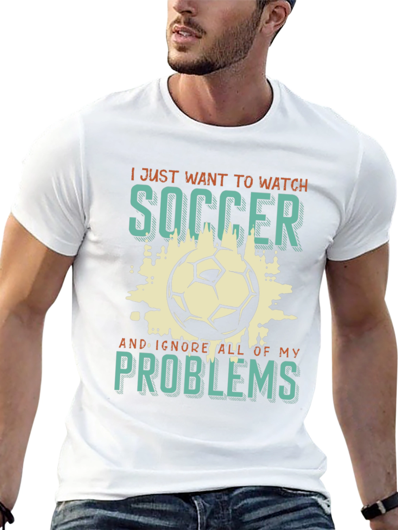 Black Soccer Lover Graphic T-Shirt view 13