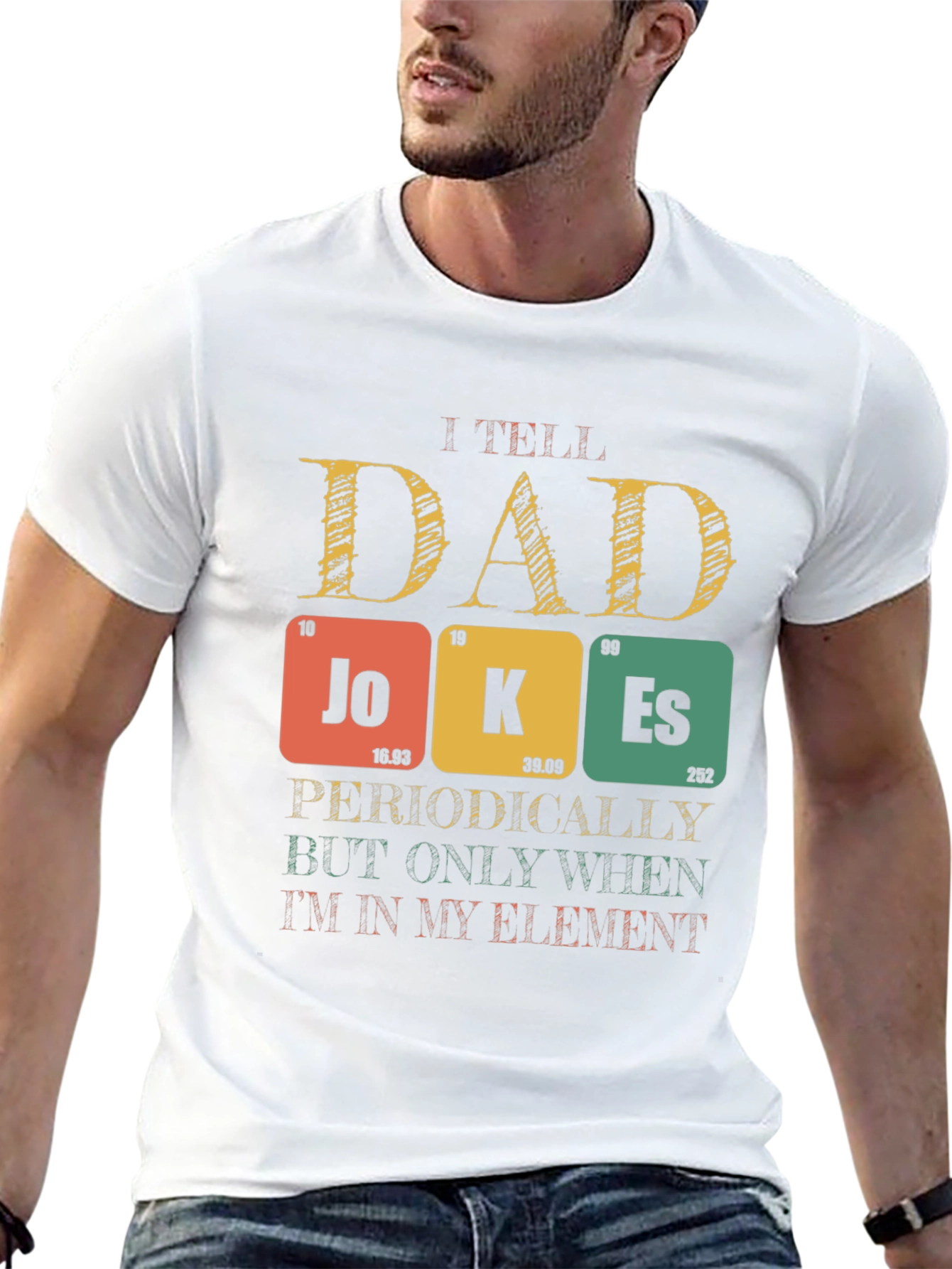 Black Dad Jokes T-Shirt - Periodic Table Element Pun view 13