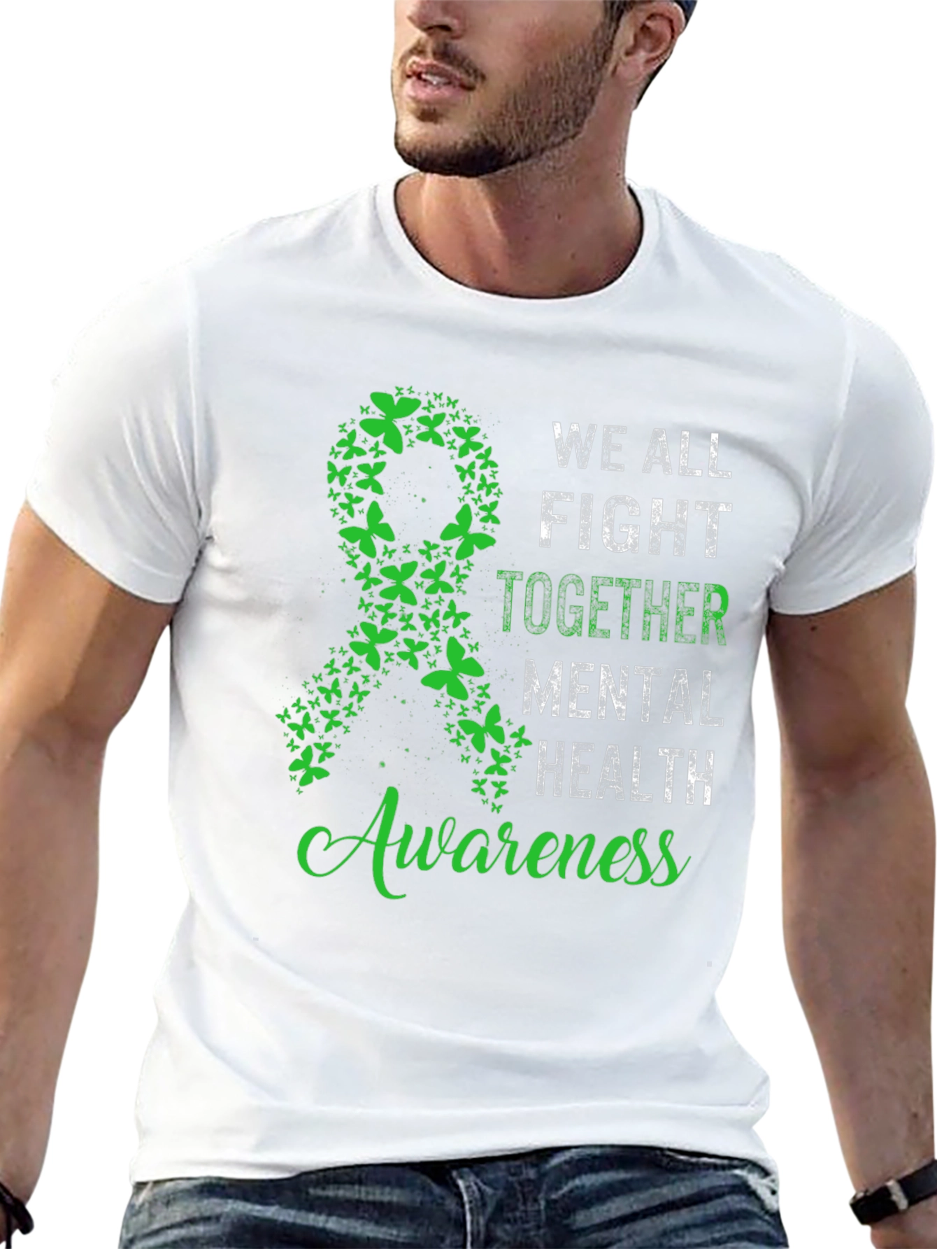 Black Mental Health Awareness T-Shirt view 13