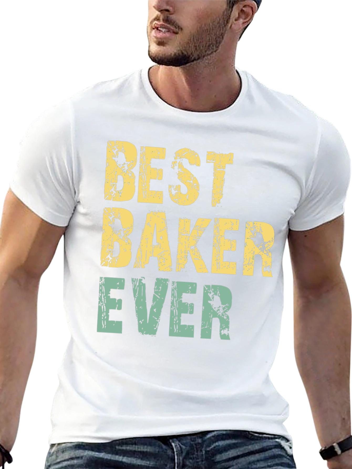Black Best Baker Ever T-Shirt - Funny Baking Gift view 13