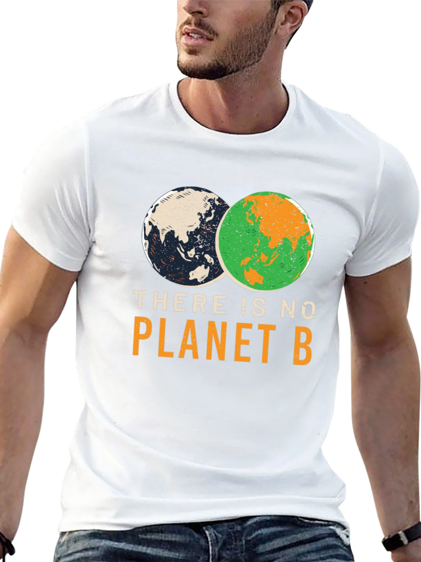 Black There Is No Planet B Graphic T-Shirt view 13