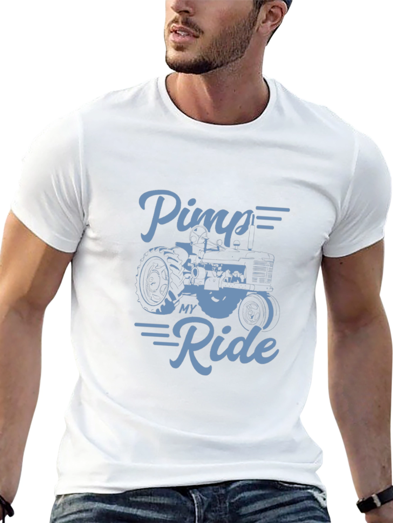 Black Pimp My Ride Tractor T-Shirt - Farm Life view 13