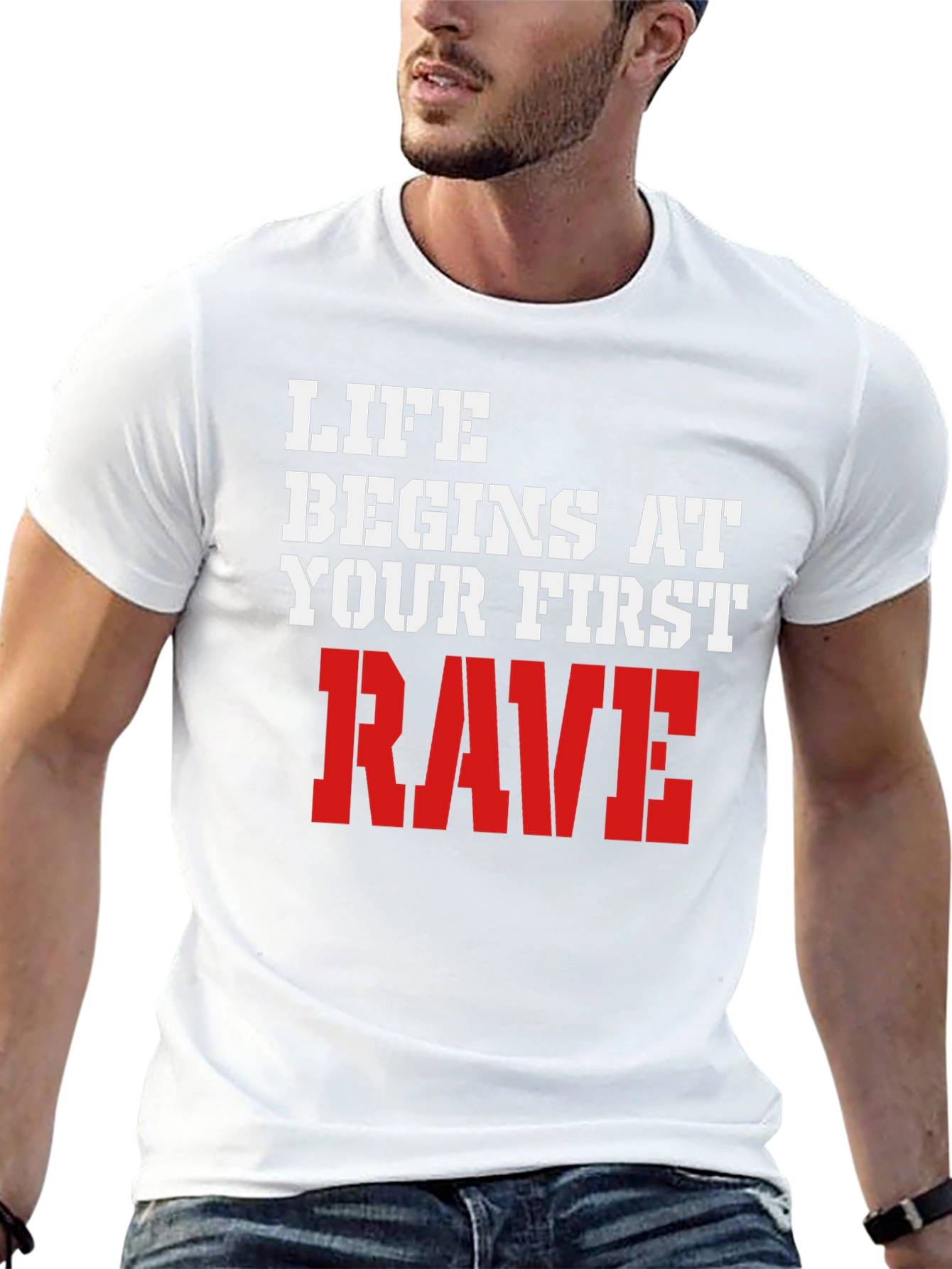 Black Life Begins at Your First Rave T-Shirt view 13