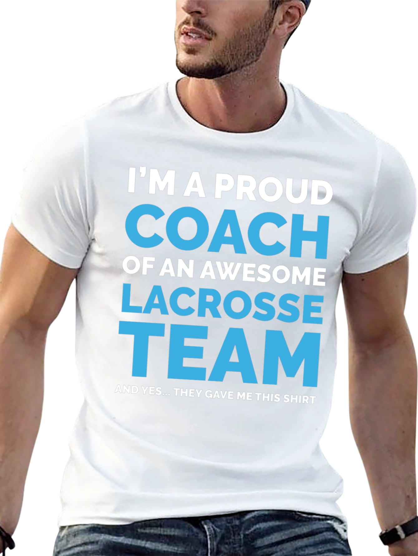 Black Proud Lacrosse Coach T-Shirt - Gift for Coaches view 13