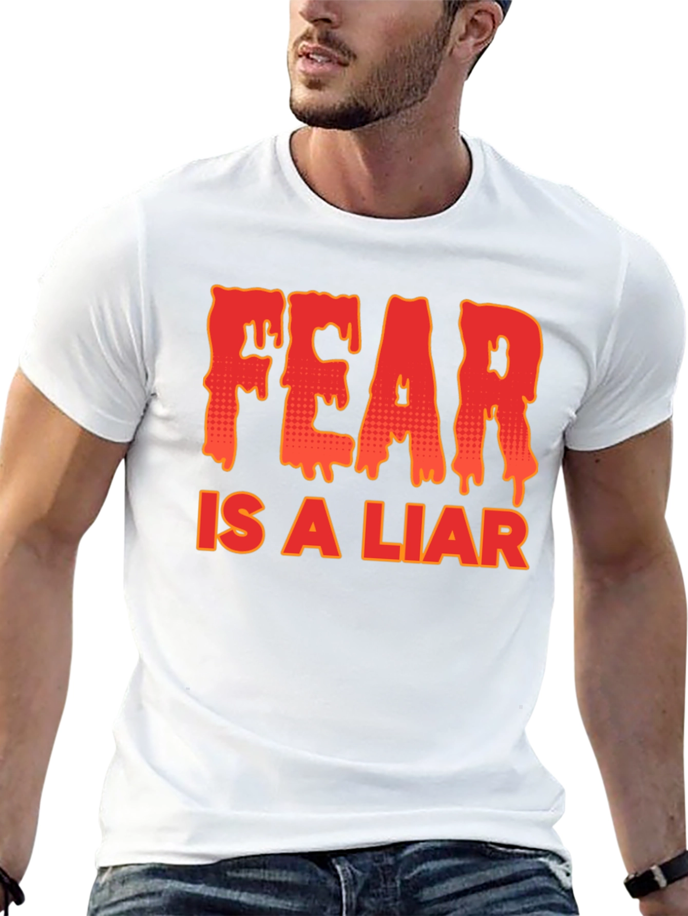 Black Fear is a Liar Graphic T-Shirt view 13