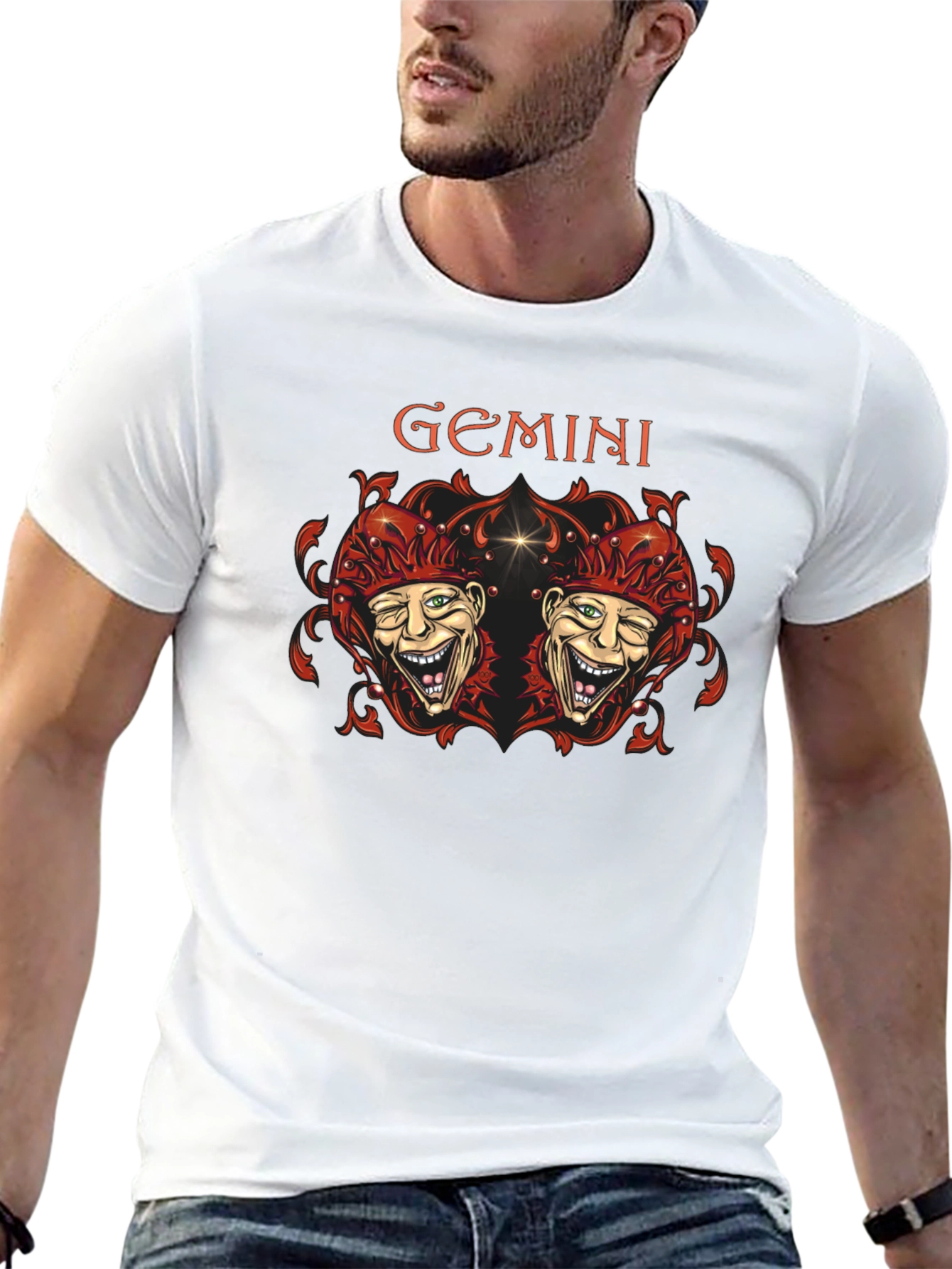 Gemini Twin Joker Graphic Tee - Black - 13
