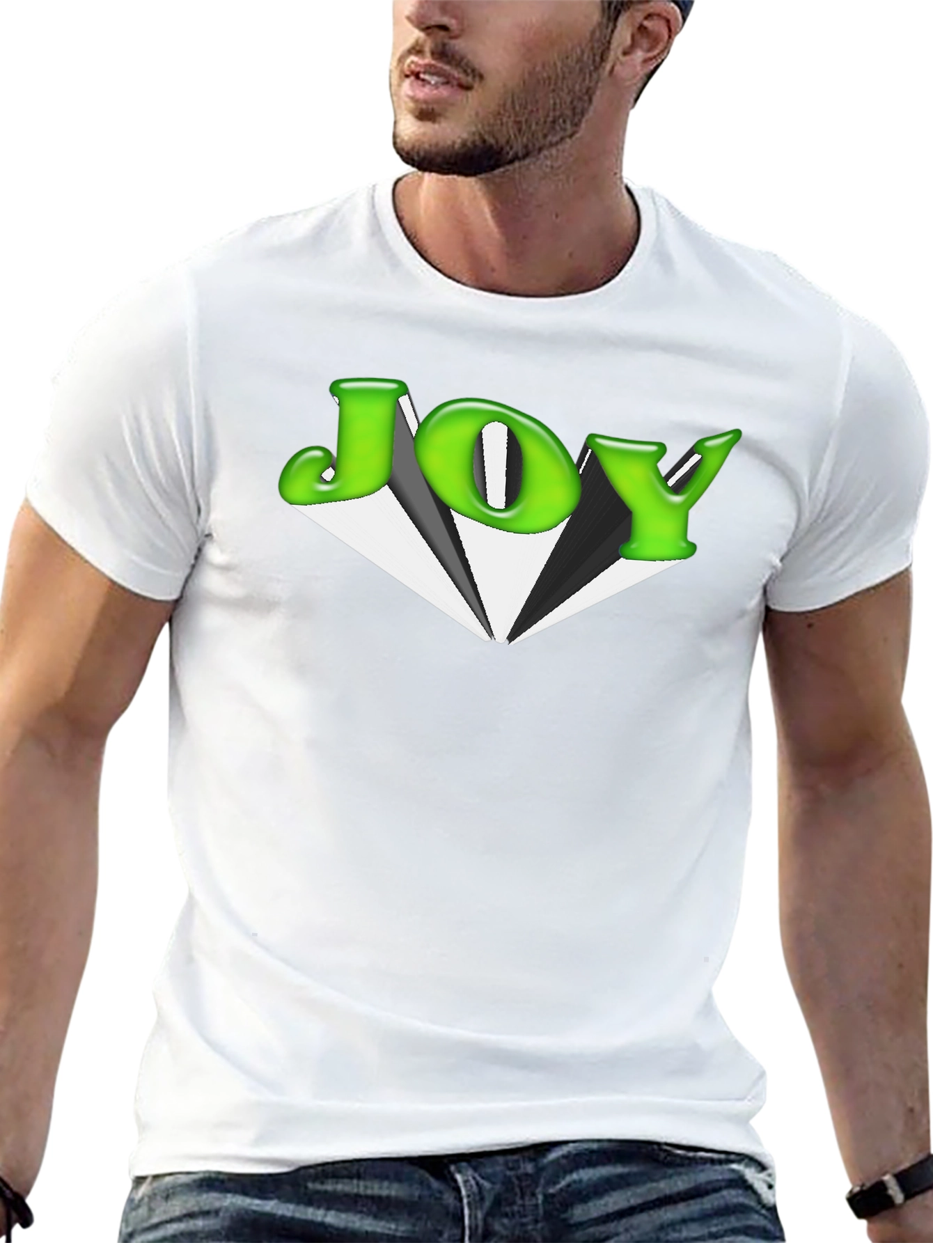 Black JOY Graphic T-Shirt - Casual Comfort view 13