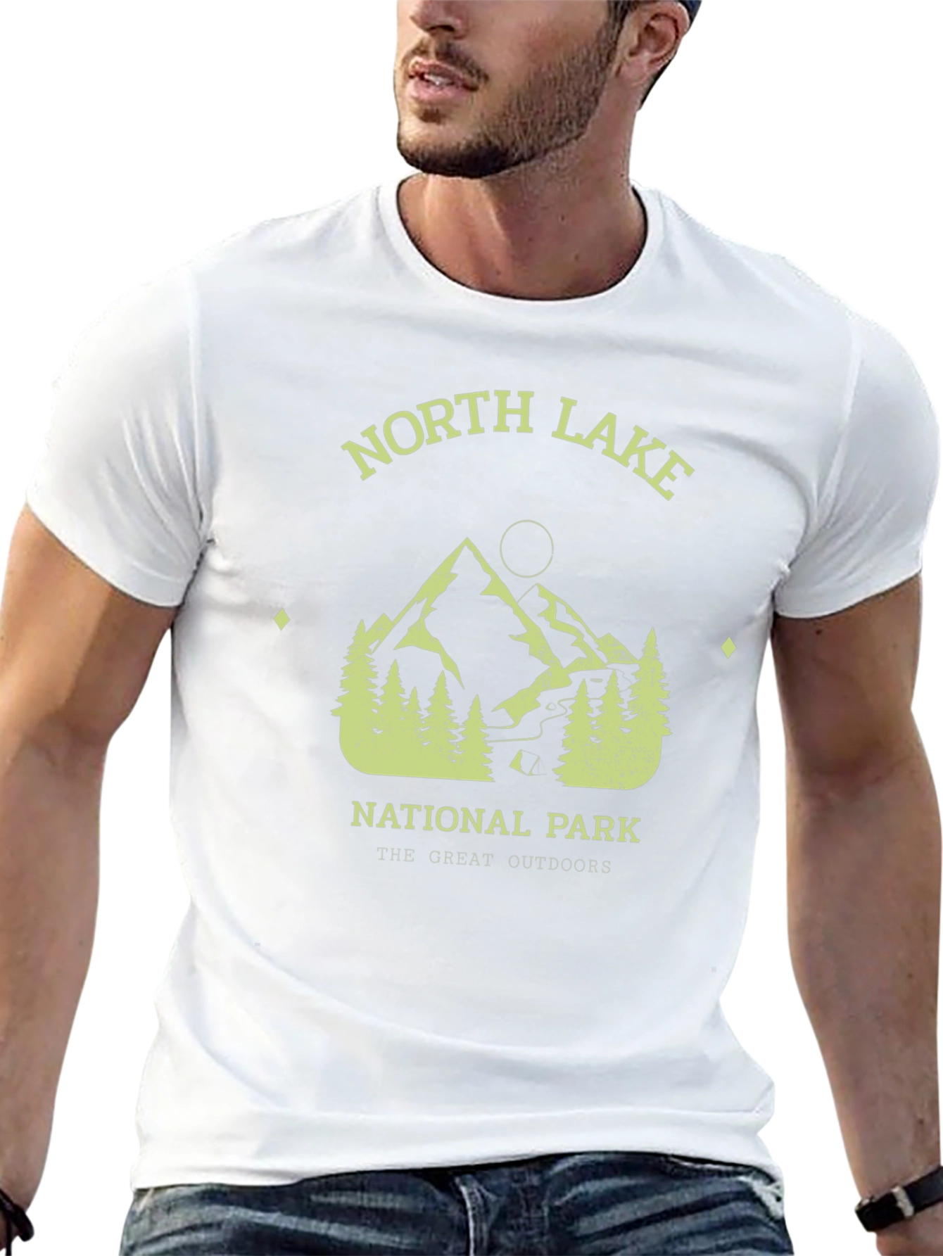 Black North Lake National Park Graphic T-Shirt view 13