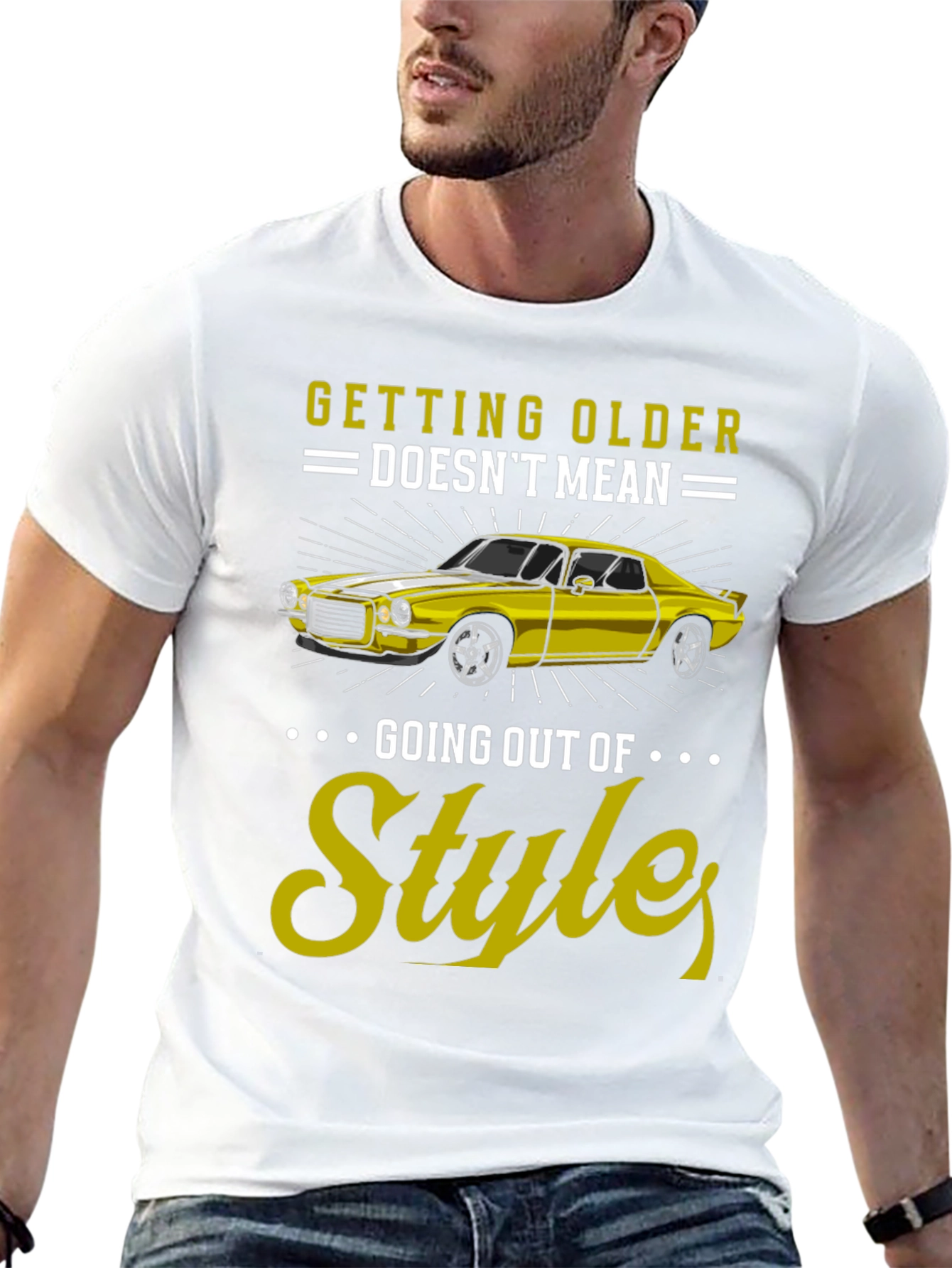 Black Getting Older Doesn't Mean Going Out of Style Graphic Tee view 13