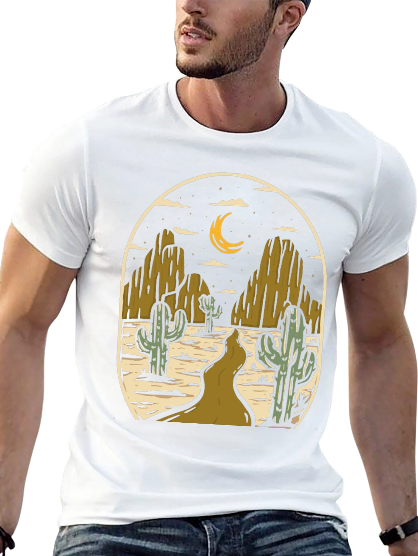 Black Desert Night Graphic Tee - Western Style view 13